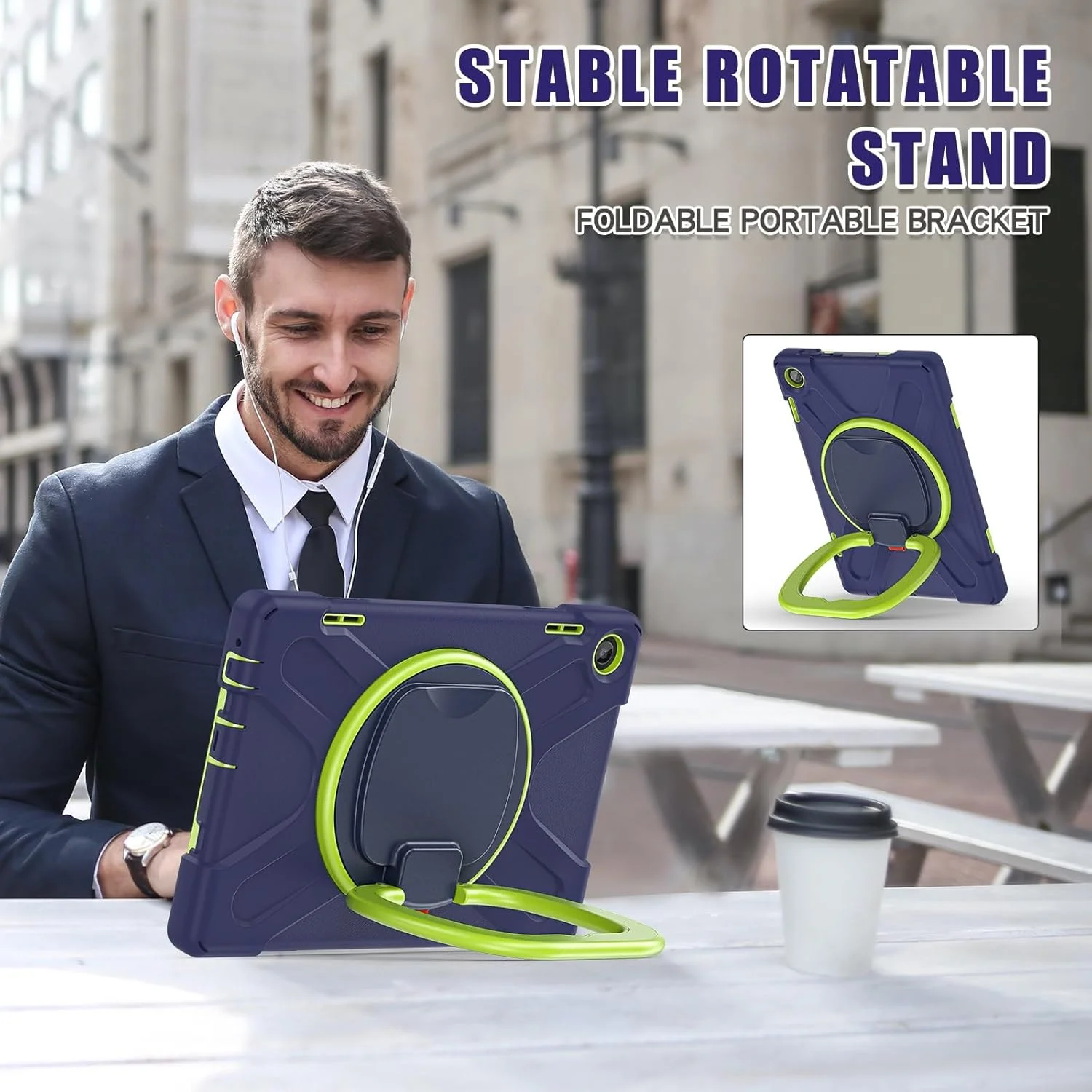 کاور تبلت سازگار با لنوو تب M10 HD 2022 نسل سوم 10.1 اینچ TB-328FU/TB-328XU، کاور ضد ضربه TPU سنگین مناسب کودکان، دارای پایه چرخشی 360 درجه چند منظوره + بند شانه ای، کاور مقاوم تبلت کاور تبلت سازگار با لنوو تب M10 HD 2022 نسل سوم 10.1 اینچ TB-328FU/TB-328XU، کاور ضد ضربه TPU سنگین مناسب کودکان، دارای پایه چرخشی 360 درجه چند منظوره + بند شانه ای، کاور مقاوم تبلت