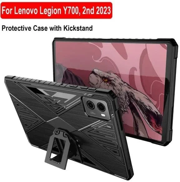 کاور محافظ تبلت لنوو Legion Y700 نسل دوم 2023 با اندازه 8.8 اینچ، جنس TPU ضد ضربه، حمل آسان، بادوام و دارای پایه PC (مشکی) کاور محافظ تبلت لنوو Legion Y700 نسل دوم 2023 با اندازه 8.8 اینچ، جنس TPU ضد ضربه، حمل آسان، بادوام و دارای پایه PC (مشکی)