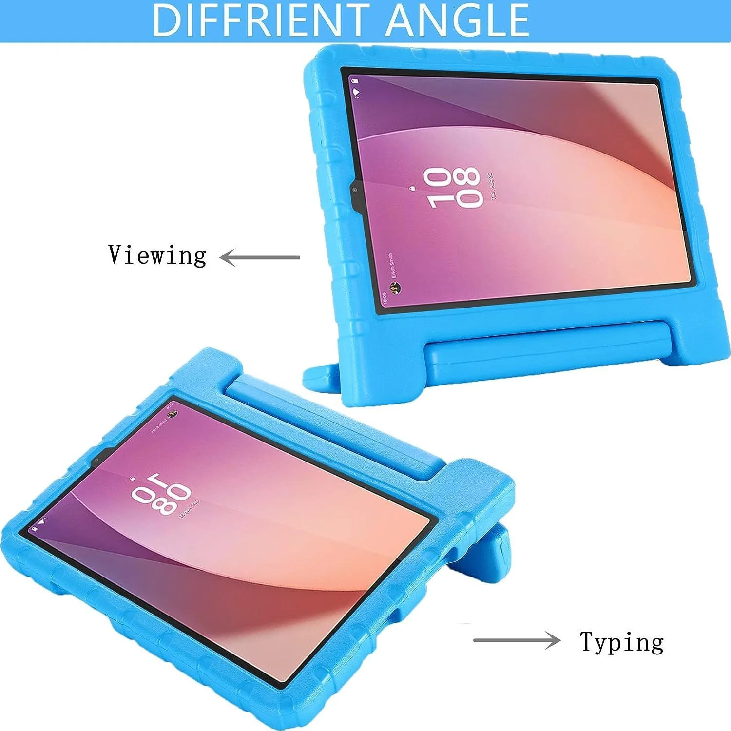 کاور تبلت Gruattreay سازگار با تبلت Lenovo Tab M9 سایز 9.0 اینچ (TB-310FU، عرضه شده در سال 2023)، کاور کودکانه برای تبلت Tab M9، کاور استند دسته دار تبدیل شونده EVA مقاوم در برابر ضربه (آبی) کاور تبلت Gruattreay سازگار با تبلت Lenovo Tab M9 سایز 9.0 اینچ (TB-310FU، عرضه شده در سال 2023)، کاور کودکانه برای تبلت Tab M9، کاور استند دسته دار تبدیل شونده EVA مقاوم در برابر ضربه (آبی)