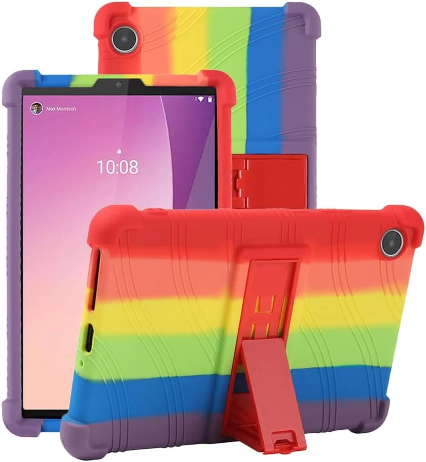 کاور YGoal برای تبلت Lenovo Tab M8 نسل 4 سال 2022 - سبک وزن، مناسب کودکان، کاور سیلیکونی محافظ ضد ضربه برای تبلت Lenovo Tab M8 نسل 4 مدل TB-300FU، رنگ Mcolor
