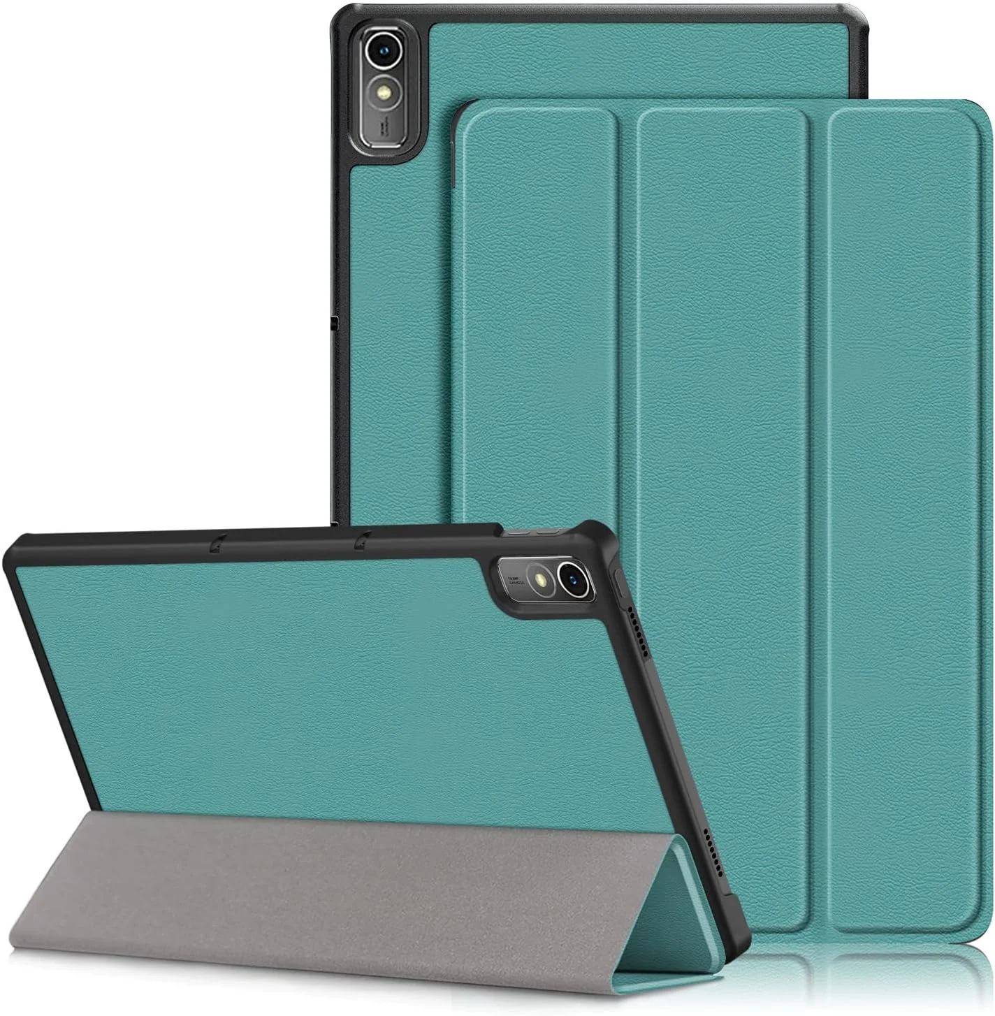 کاور تبلت DINGGUAGUA برای تبلت Lenovo Tab P11 2nd 11.5 TB-350 2022، فوق العاده نازک با عملکرد خواب/بیدار و استند، سبز M