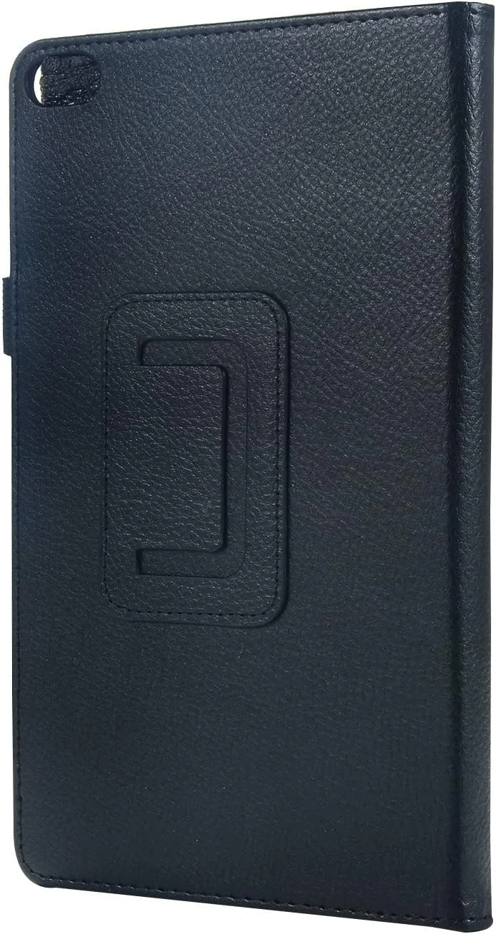 کیف تبلت چرمی با بافت محافظتی سازگار با تبلت Lenovo Tab E8 TB-8304F، محافظ تاشو باریک با روکش پشتی ضد ضربه به همراه هولدر و لوازم جانبی تبلت (مشکی) کیف تبلت چرمی با بافت محافظتی سازگار با تبلت Lenovo Tab E8 TB-8304F، محافظ تاشو باریک با روکش پشتی ضد ضربه به همراه هولدر و لوازم جانبی تبلت (مشکی)
