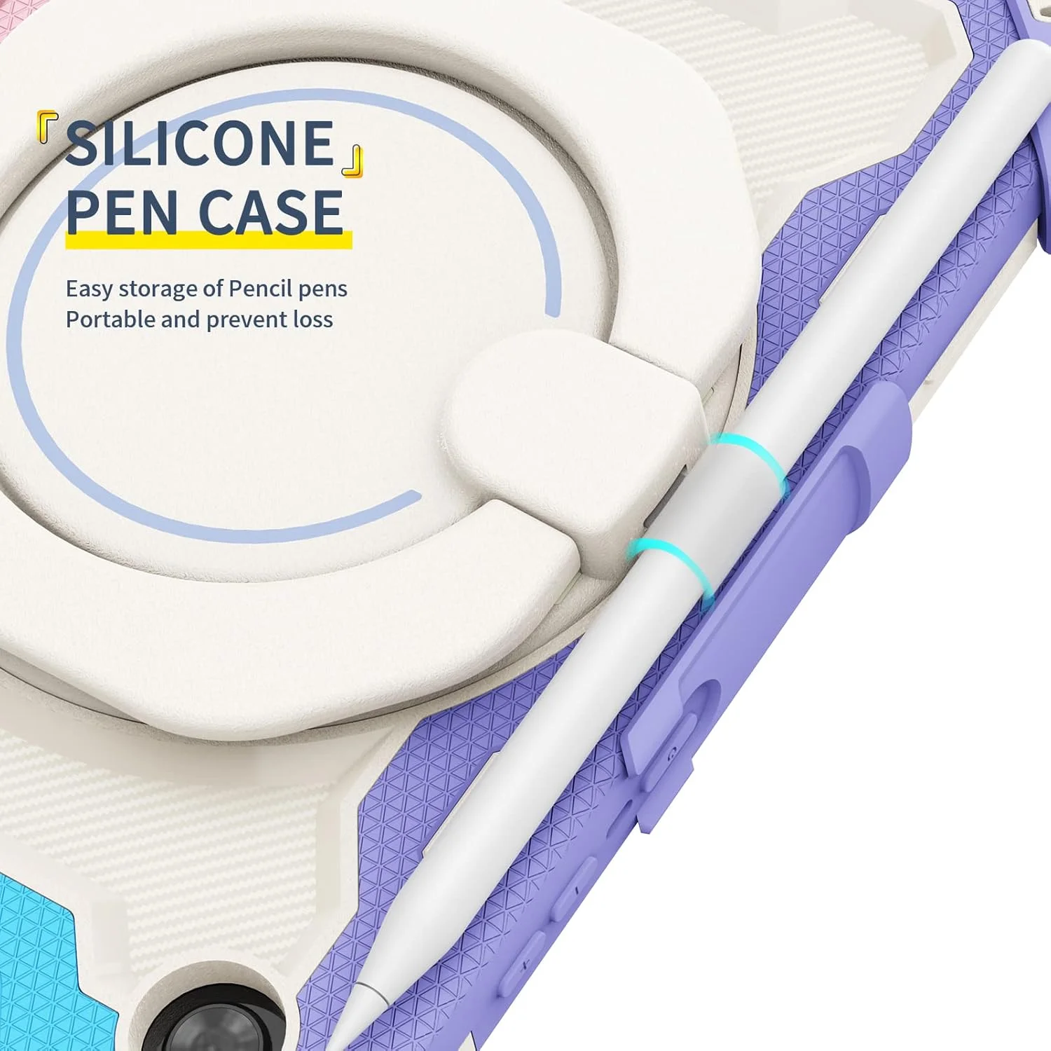 کیف سیلیکونی تبلت nincyee برای تبلت لنوو تب M8/M8 نسل 3 سایز 8 اینچ، کیف ضد ضربه با نگهدارنده مداد، بند شانه، حلقه بزرگ چرخان پایه نگهدارنده برای کودکان کیف سیلیکونی تبلت nincyee برای تبلت لنوو تب M8/M8 نسل 3 سایز 8 اینچ، کیف ضد ضربه با نگهدارنده مداد، بند شانه، حلقه بزرگ چرخان پایه نگهدارنده برای کودکان