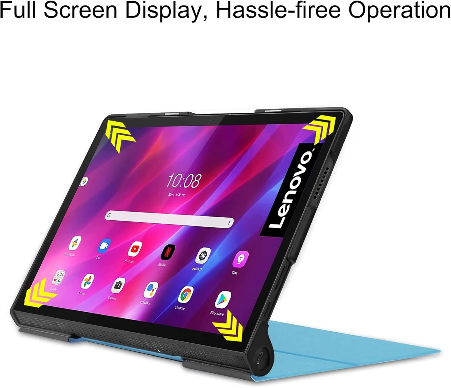 کیف تبلت مسافرتی سازگار با Lenovo Yoga 11 2021 YT-J706F 11.0 اینچ، کیف باریک سه تایی تاشو، کیف هوشمند، روکش فولیو با روکش سخت کیف تبلت مسافرتی سازگار با Lenovo Yoga 11 2021 YT-J706F 11.0 اینچ، کیف باریک سه تایی تاشو، کیف هوشمند، روکش فولیو با روکش سخت