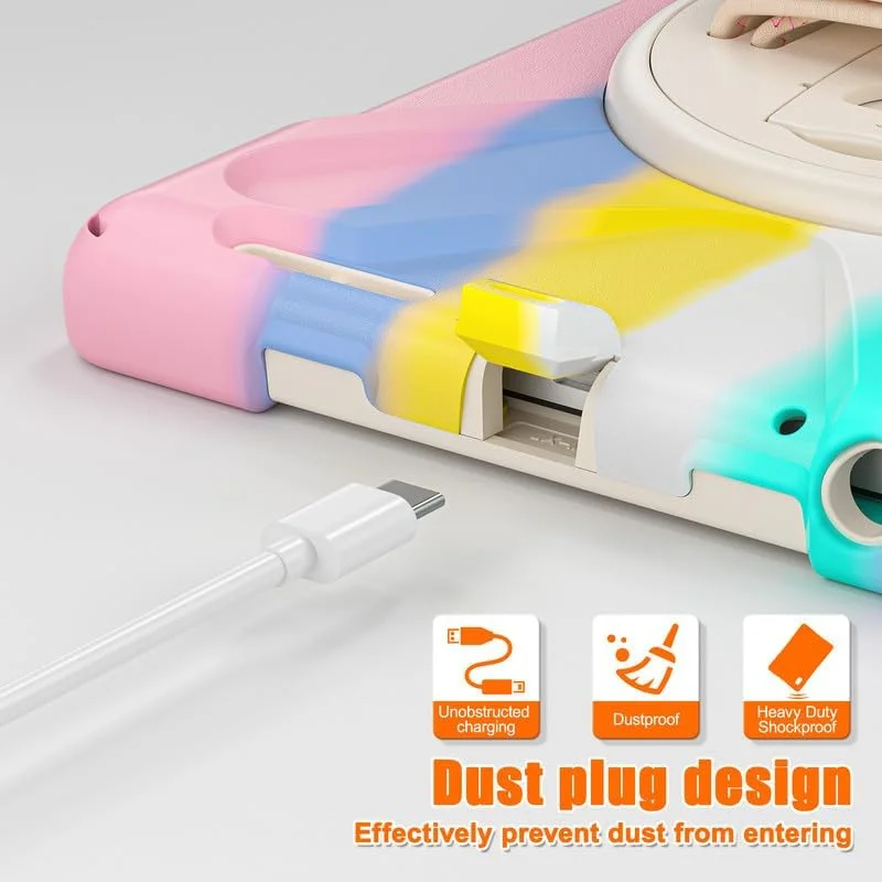 کاور نیکا کیو مناسب برای تبلت لنوو تب M9 سایز 9 اینچ 2023 مدل TB-310FU، مقاوم، به همراه محافظ صفحه نمایش، دارای استند چرخشی 360 درجه، بند دستی، بند شانه ای، کاور سه لایه ضد ضربه، صورتی کاور نیکا کیو مناسب برای تبلت لنوو تب M9 سایز 9 اینچ 2023 مدل TB-310FU، مقاوم، به همراه محافظ صفحه نمایش، دارای استند چرخشی 360 درجه، بند دستی، بند شانه ای، کاور سه لایه ضد ضربه، صورتی