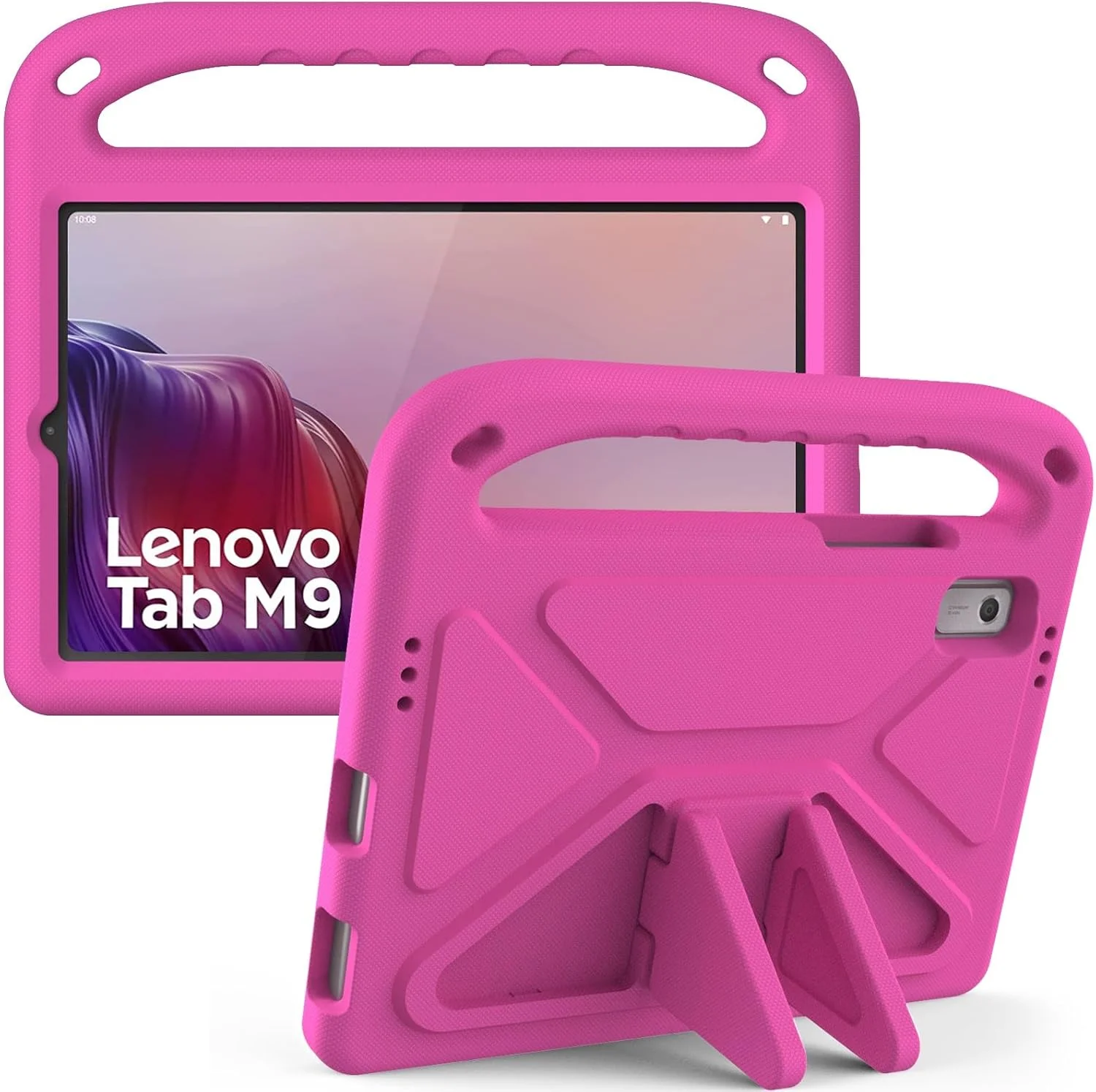 کیف تبلت سازگار با تبلت Lenovo Tab M9 (TB-310FU) سایز 9.0 اینچ، ضد ضربه، دارای دسته، EVA، پایه نگهدارنده، کیف تبلت مقاوم برای کودکان، محافظ سبک وزن (قرمز گل رز) کیف تبلت سازگار با تبلت Lenovo Tab M9 (TB-310FU) سایز 9.0 اینچ، ضد ضربه، دارای دسته، EVA، پایه نگهدارنده، کیف تبلت مقاوم برای کودکان، محافظ سبک وزن (قرمز گل رز)