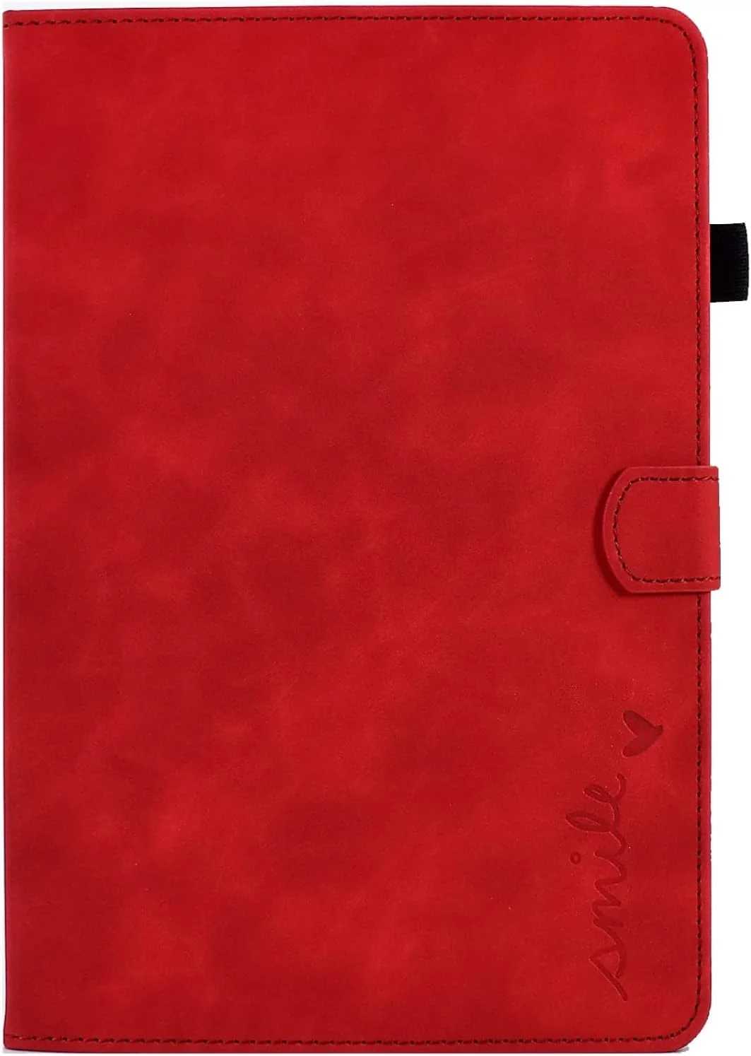 کاور چرمی تبلت شیائومی مدل SHIHUI با طرح لبخند برجسته، مناسب برای لنوو M10 پلاس (خاکی)(قرمز)(سبز) و غیره (رنگ: قرمز)