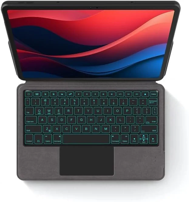 کیبورد با نور پس زمینه Gruattreay برای تبلت Lenovo Tab M11، نور پس زمینه 7 رنگ، با تاچ پد، پایه چند منظوره کیبورد با نور پس زمینه Gruattreay برای تبلت Lenovo Tab M11، نور پس زمینه 7 رنگ، با تاچ پد، پایه چند منظوره