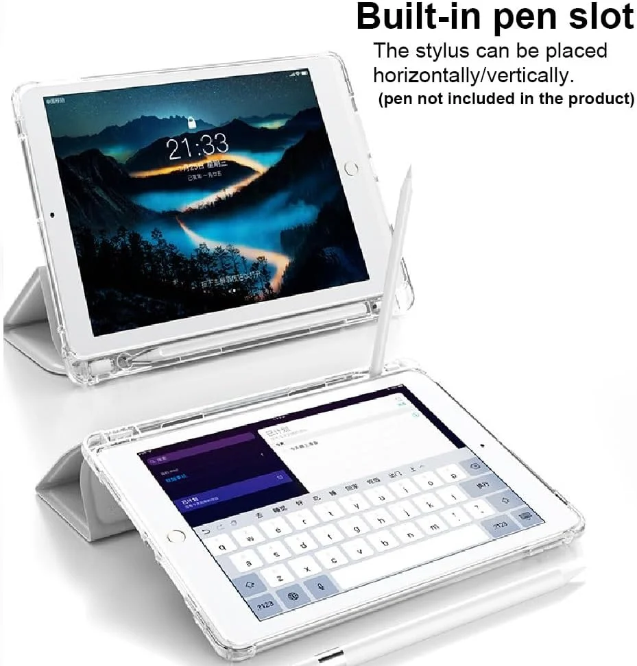 کیف تبلت RRXYHK سازگار با کیف Lenovo Pad 11.0 اینچی با نگهدارنده مداد، روکش هوشمند، روکش محافظ، روکش ضد ضربه با محافظ پشتی TPU شفاف (مشکی) کیف تبلت RRXYHK سازگار با کیف Lenovo Pad 11.0 اینچی با نگهدارنده مداد، روکش هوشمند، روکش محافظ، روکش ضد ضربه با محافظ پشتی TPU شفاف (مشکی)