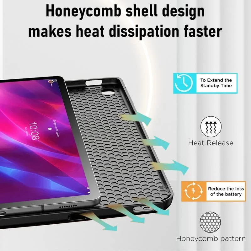 کاور Robustrion برای تبلت لنوو تب P11 پلاس / کاور تبلت لنوو تب P11 11 اینچی با قابلیت استند [TB-J606F / J606X / J607F] - آبی طرح گوزن