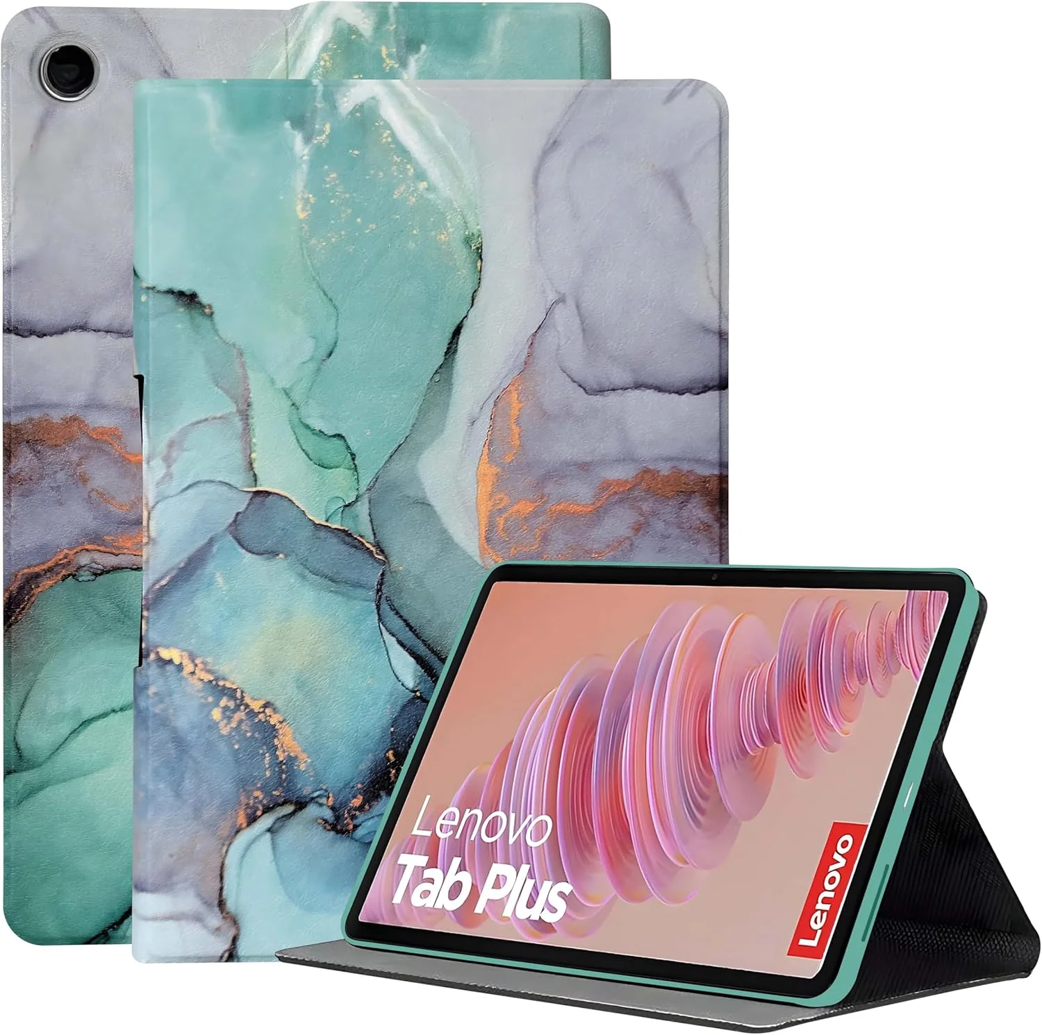 کاور کتابی ProElite برای تبلت لنوو تب پلاس 11.5 اینچی، کاور هوشمند تاشو برای تبلت لنوو تب پلاس 11.5 اینچی، طرح سنگ مرمر سبز کاور کتابی ProElite برای تبلت لنوو تب پلاس 11.5 اینچی، کاور هوشمند تاشو برای تبلت لنوو تب پلاس 11.5 اینچی، طرح سنگ مرمر سبز