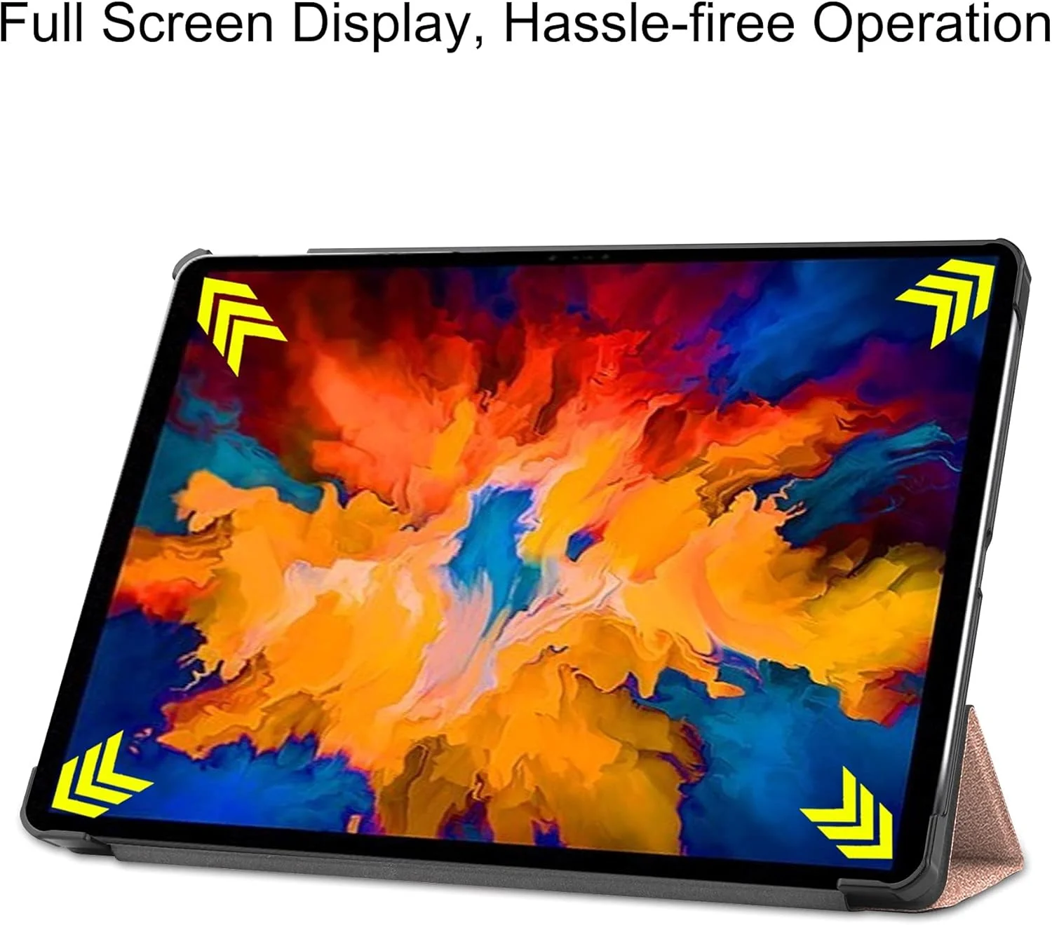 کیف تبلت مسافرتی مناسب برای تبلت لنوو تب P11 پرو 11.5 اینچی مدل TB-J706F، کیف تبلت لنوو تب P11 پرو تریفولد PC تریفولد و قابلیت بیدار شدن خودکار، محافظ تبلت (طلایی رزگلد) کیف تبلت مسافرتی مناسب برای تبلت لنوو تب P11 پرو 11.5 اینچی مدل TB-J706F، کیف تبلت لنوو تب P11 پرو تریفولد PC تریفولد و قابلیت بیدار شدن خودکار، محافظ تبلت (طلایی رزگلد)