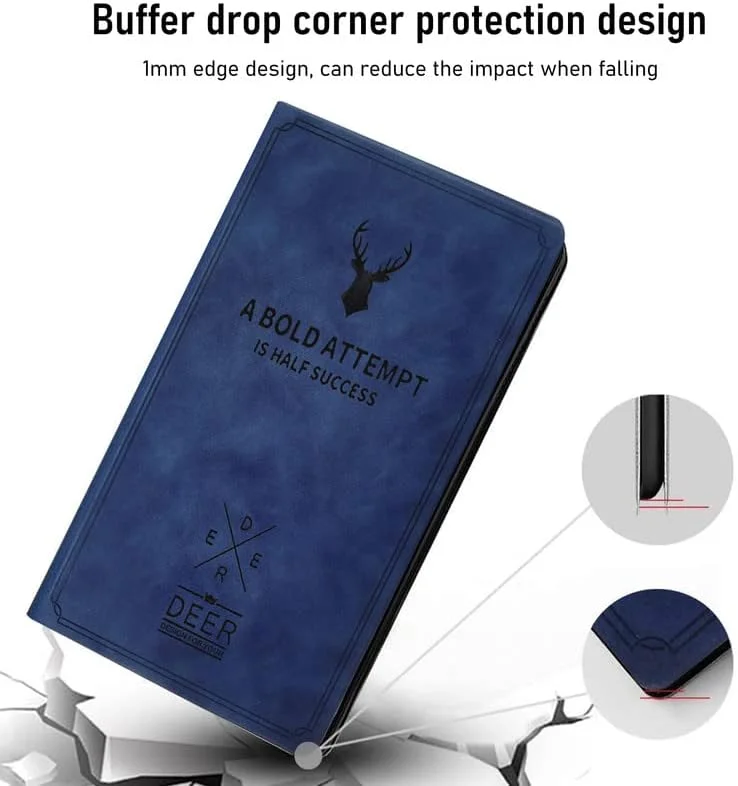 کاور Robustrion برای تبلت لنوو تب P11 پلاس / کاور تبلت لنوو تب P11 11 اینچی با قابلیت استند [TB-J606F / J606X / J607F] - آبی طرح گوزن