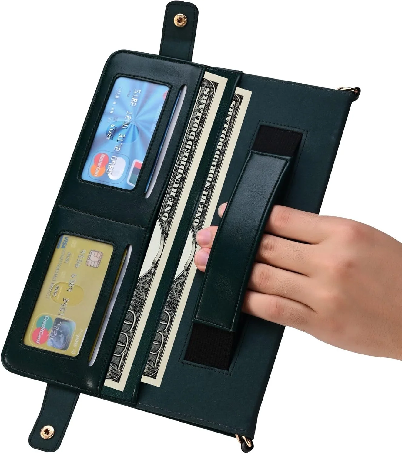 کیف دستی Techcircle برای آیپد 10.2 اینچ/آیپد پرو 10.5/آیپد ایر 3، کاور چرمی PU با استند تاشو، کیف آیپد کراس بادی با جای مداد، جای کارت، جیب پاکتی، کیف پول، سبز نیمه شب کیف دستی Techcircle برای آیپد 10.2 اینچ/آیپد پرو 10.5/آیپد ایر 3، کاور چرمی PU با استند تاشو، کیف آیپد کراس بادی با جای مداد، جای کارت، جیب پاکتی، کیف پول، سبز نیمه شب