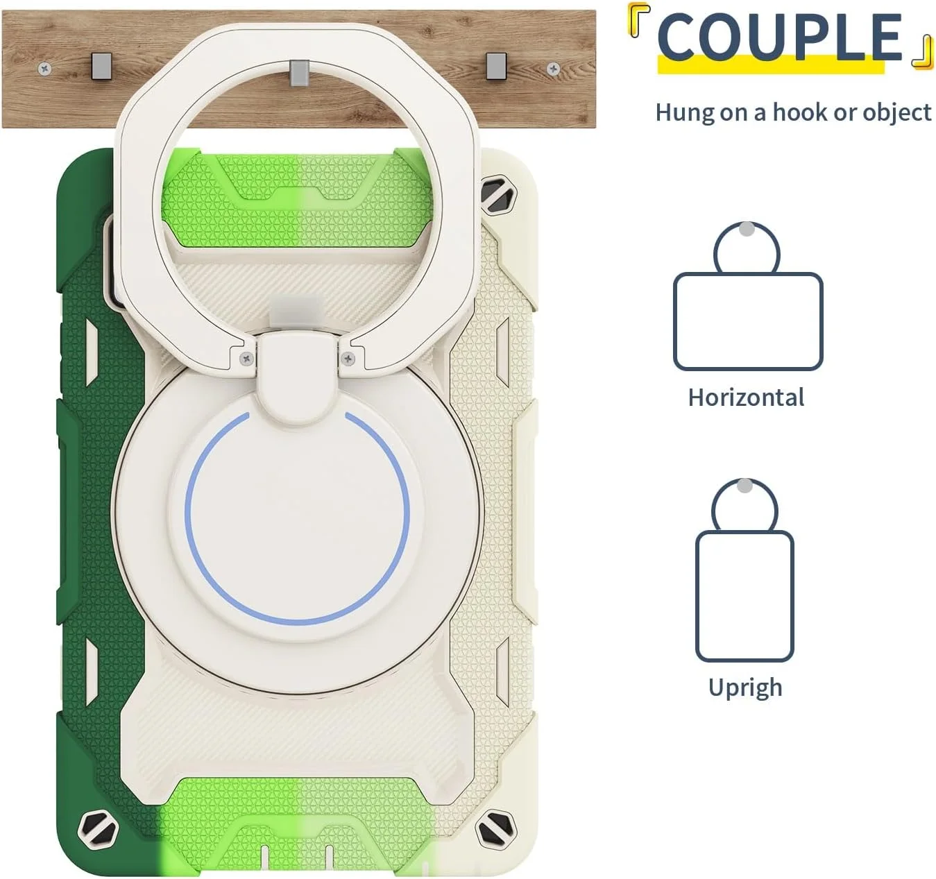 کیف محافظ تبلت سازگار با تبلت Lenovo Tab M9 TB-310FU مدل 2023، کاور تبلت کودکانه، کیف محافظ مقاوم با پایه دسته چرخان سازگار با لوازم جانبی تبلت Lenovo Tab M9 (C کیف محافظ تبلت سازگار با تبلت Lenovo Tab M9 TB-310FU مدل 2023، کاور تبلت کودکانه، کیف محافظ مقاوم با پایه دسته چرخان سازگار با لوازم جانبی تبلت Lenovo Tab M9 (C