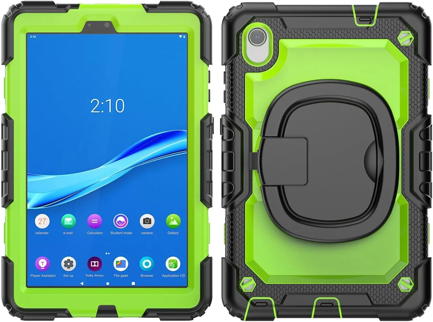 کیف محافظ تبلت سازگار با لنوو تب M8 HD 8 اینچ TB-8505F/8505X/8705F مدل 2019/2020 به همراه محافظ صفحه نمایش، کاور محافظتی مقاوم و بادوام با دسته چرخان سیلیکونی مناسب منزل (زرد) کیف محافظ تبلت سازگار با لنوو تب M8 HD 8 اینچ TB-8505F/8505X/8705F مدل 2019/2020 به همراه محافظ صفحه نمایش، کاور محافظتی مقاوم و بادوام با دسته چرخان سیلیکونی مناسب منزل (زرد)