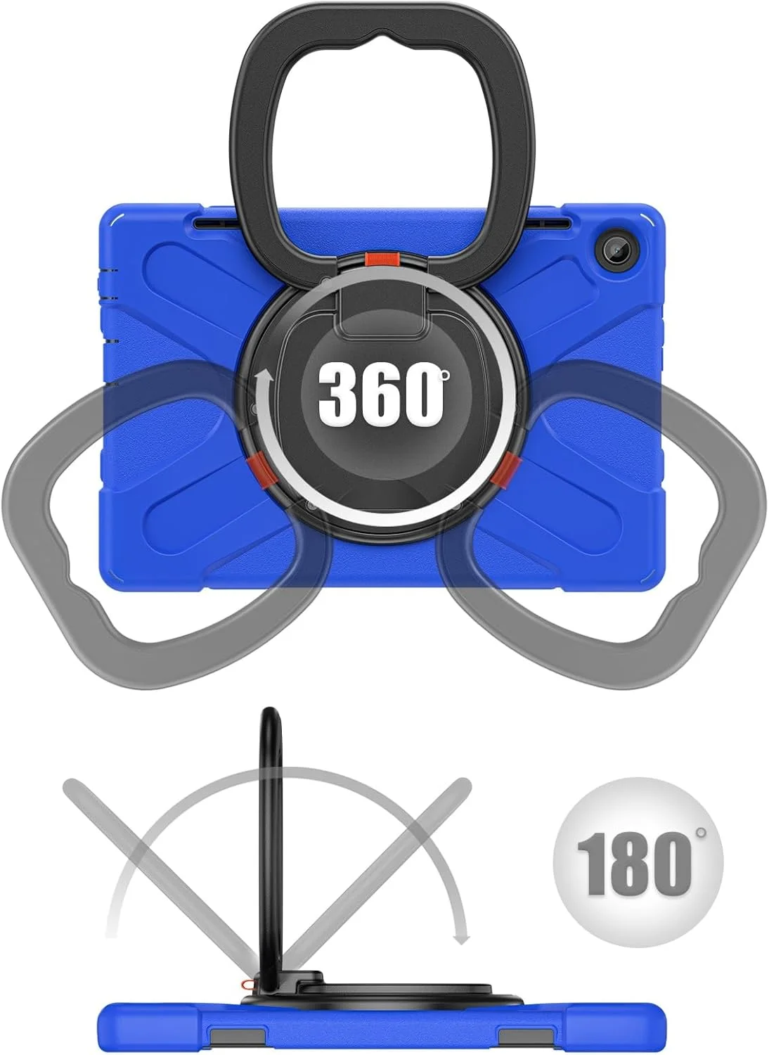 کاور محافظ تبلت سازگار با تبلت لنوو تب M10 (نسل 3) TB-328FU /TB-328XU (2022) 10.1 اینچ، کاور مقاوم در برابر ضربه با پایه چرخان 360 درجه، بند دستی/شانه ای، کاور سنگین تبلت کاور محافظ تبلت سازگار با تبلت لنوو تب M10 (نسل 3) TB-328FU /TB-328XU (2022) 10.1 اینچ، کاور مقاوم در برابر ضربه با پایه چرخان 360 درجه، بند دستی/شانه ای، کاور سنگین تبلت