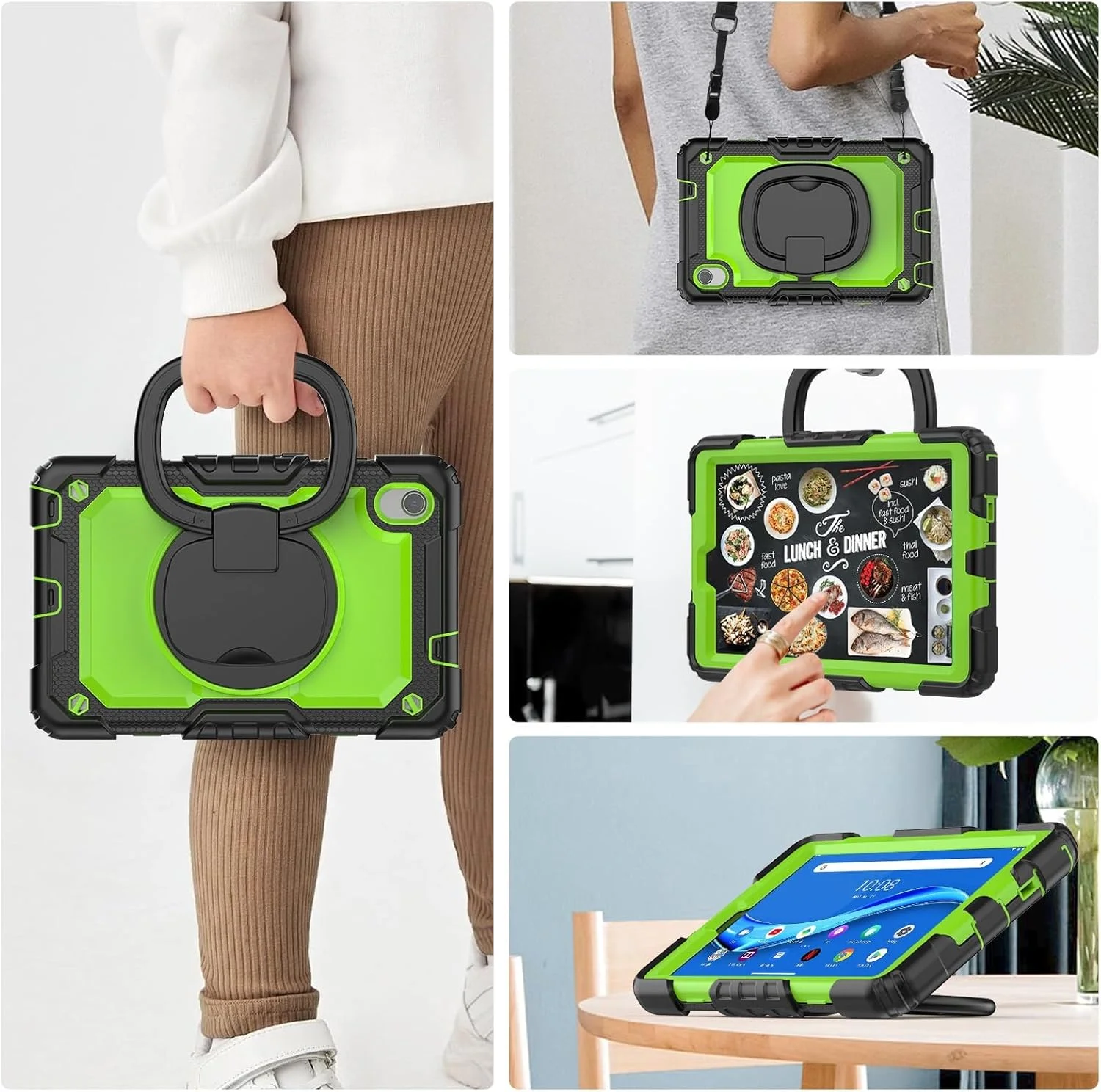 کاور تبلت سازگار با تبلت لنوو تب M8 HD 8 اینچی TB-8505F/8505X/8705F مدل 2019/2020 به همراه محافظ صفحه نمایش، کاور محافظتی مقاوم و چرخان با دسته سیلیکونی مناسب برای استفاده در منزل (زرد) کاور تبلت سازگار با تبلت لنوو تب M8 HD 8 اینچی TB-8505F/8505X/8705F مدل 2019/2020 به همراه محافظ صفحه نمایش، کاور محافظتی مقاوم و چرخان با دسته سیلیکونی مناسب برای استفاده در منزل (زرد)