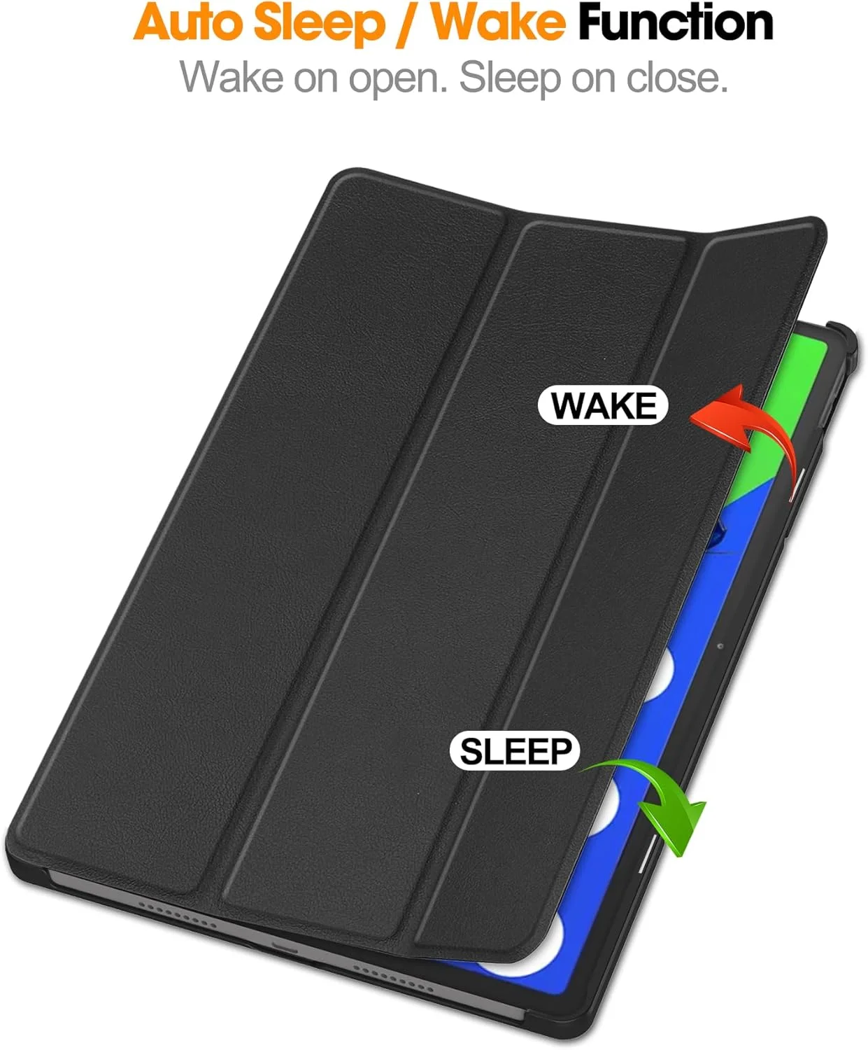 کاور تبلت zZjoOoj برای تبلت لنوو تب P12 (12.7 اینچ 2025)، کاور محافظ فوق العاده نازک و سبک با عملکرد استند و عملکرد خواب/بیدار شدن خودکار، مشکی