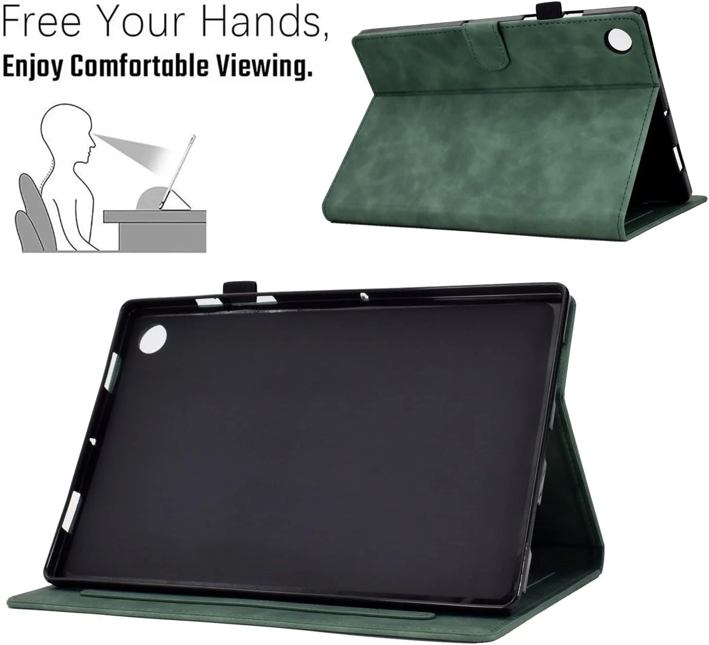 کیف تبلت سازگار با تبلت Lenovo Tab M10 Plus، سازگار با Lenovo Tab M10 FHD Plus (نسل دوم) TB-X606F 10.3، کیف چرمی ممتاز، لایه زیرین تاشو کیف تبلت سازگار با تبلت Lenovo Tab M10 Plus، سازگار با Lenovo Tab M10 FHD Plus (نسل دوم) TB-X606F 10.3، کیف چرمی ممتاز، لایه زیرین تاشو