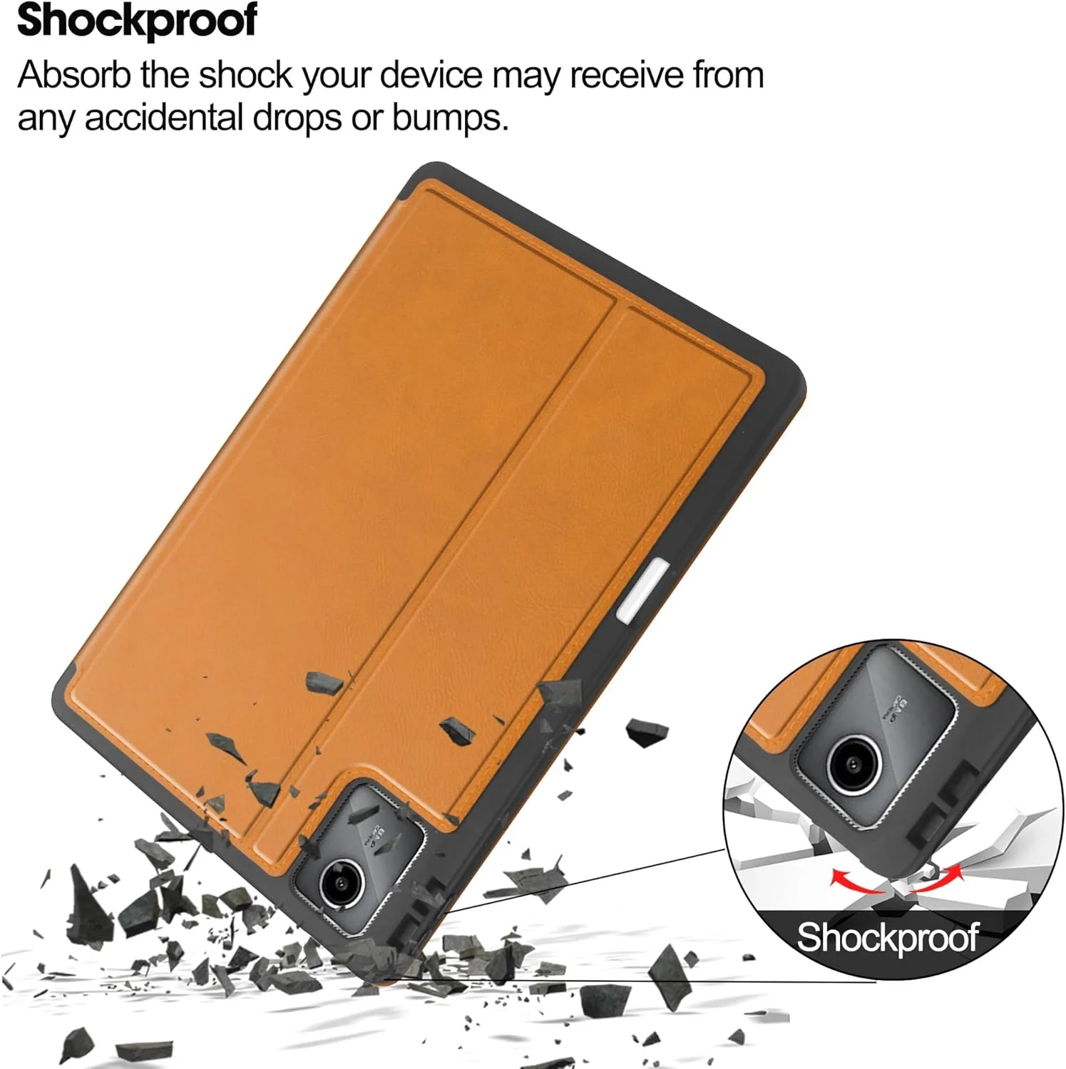 کیف محافظ تبلت چرمی تاشو سازگار با تبلت لنوو Xiaoxin Pad 2024 (TB331FC) 11 اینچ، با عملکرد خواب/بیدار، جلد محافظ کتابی - جلد چرمی تجاری تبلت کیف محافظ تبلت چرمی تاشو سازگار با تبلت لنوو Xiaoxin Pad 2024 (TB331FC) 11 اینچ، با عملکرد خواب/بیدار، جلد محافظ کتابی - جلد چرمی تجاری تبلت