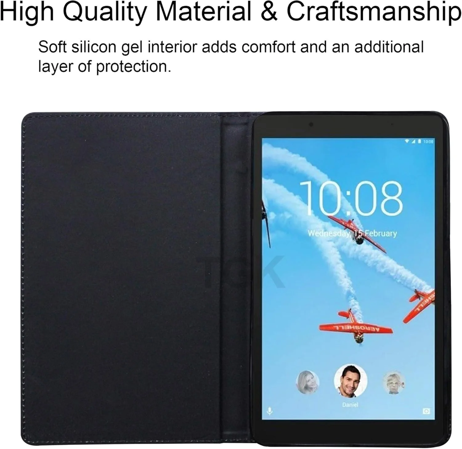 کاور چرمی تاشو مدیریتی TGK با قاب پشتی سیلیکونی برای تبلت لنوو تب E7 Tb-7104I سایز 7 اینچ - مشکی کاور چرمی تاشو مدیریتی TGK با قاب پشتی سیلیکونی برای تبلت لنوو تب E7 Tb-7104I سایز 7 اینچ - مشکی