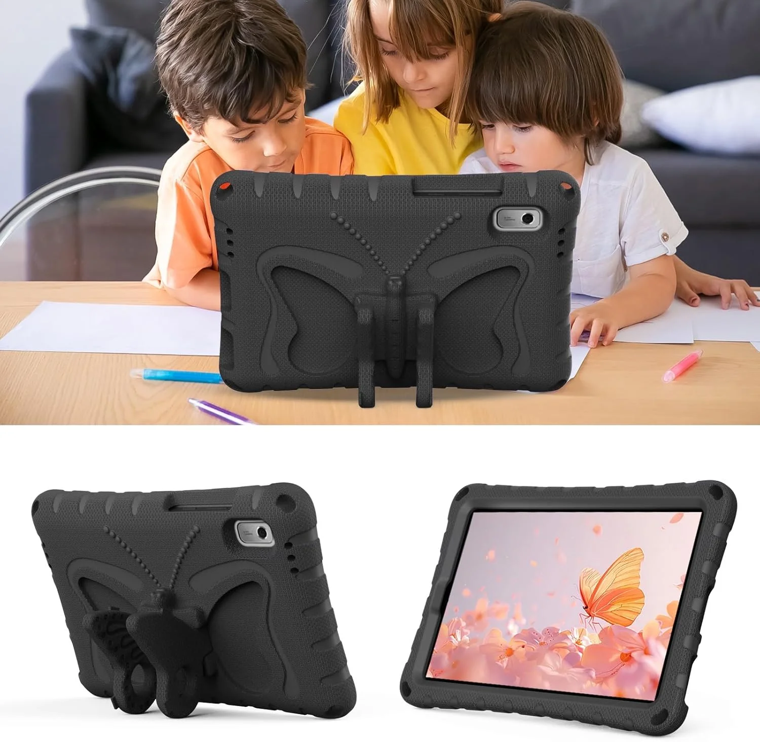 کیف تبلت مناسب برای تبلت Lenovo Tab M9 سایز 9 اینچ نسخه 2023، کاور محافظ EVA سبک وزن و مقاوم در برابر ضربه با بند شانه ای، مناسب برای کودکان با کاور کیف تبلت مناسب برای تبلت Lenovo Tab M9 سایز 9 اینچ نسخه 2023، کاور محافظ EVA سبک وزن و مقاوم در برابر ضربه با بند شانه ای، مناسب برای کودکان با کاور