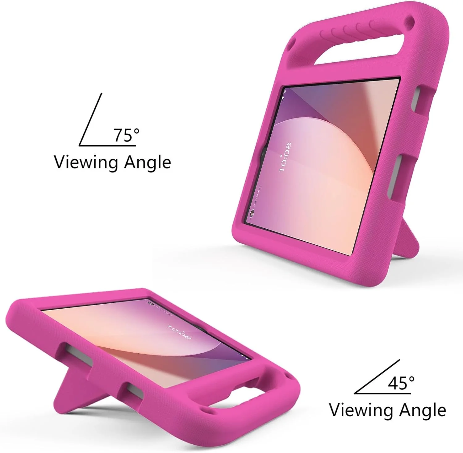 کیف تبلت سازگار با Lenovo Tab M8 (نسل 4) TB-300FU/TB-300XU (2023)، جاذب ضربه، دارای دسته، EVA، نگهدارنده، کیف تبلت محکم برای کودکان، محافظ سبک وزن (قرمز گل رز) کیف تبلت سازگار با Lenovo Tab M8 (نسل 4) TB-300FU/TB-300XU (2023)، جاذب ضربه، دارای دسته، EVA، نگهدارنده، کیف تبلت محکم برای کودکان، محافظ سبک وزن (قرمز گل رز)