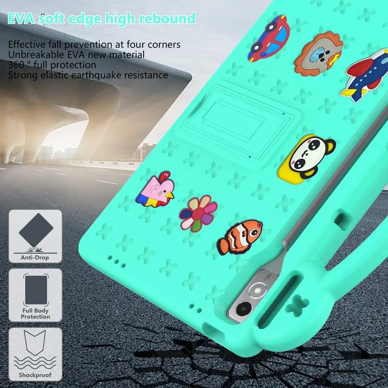 کیف تبلت نیکاکیو مناسب برای لنوو تب P12 با صفحه نمایش 12.7 اینچی مدل TB370FU تولید سال 2023، کیف تبلت کودکانه، طراحی بامزه DIY، دارای دسته با استند، پوشش محافظ سبک وزن EVA، سبز کیف تبلت نیکاکیو مناسب برای لنوو تب P12 با صفحه نمایش 12.7 اینچی مدل TB370FU تولید سال 2023، کیف تبلت کودکانه، طراحی بامزه DIY، دارای دسته با استند، پوشش محافظ سبک وزن EVA، سبز