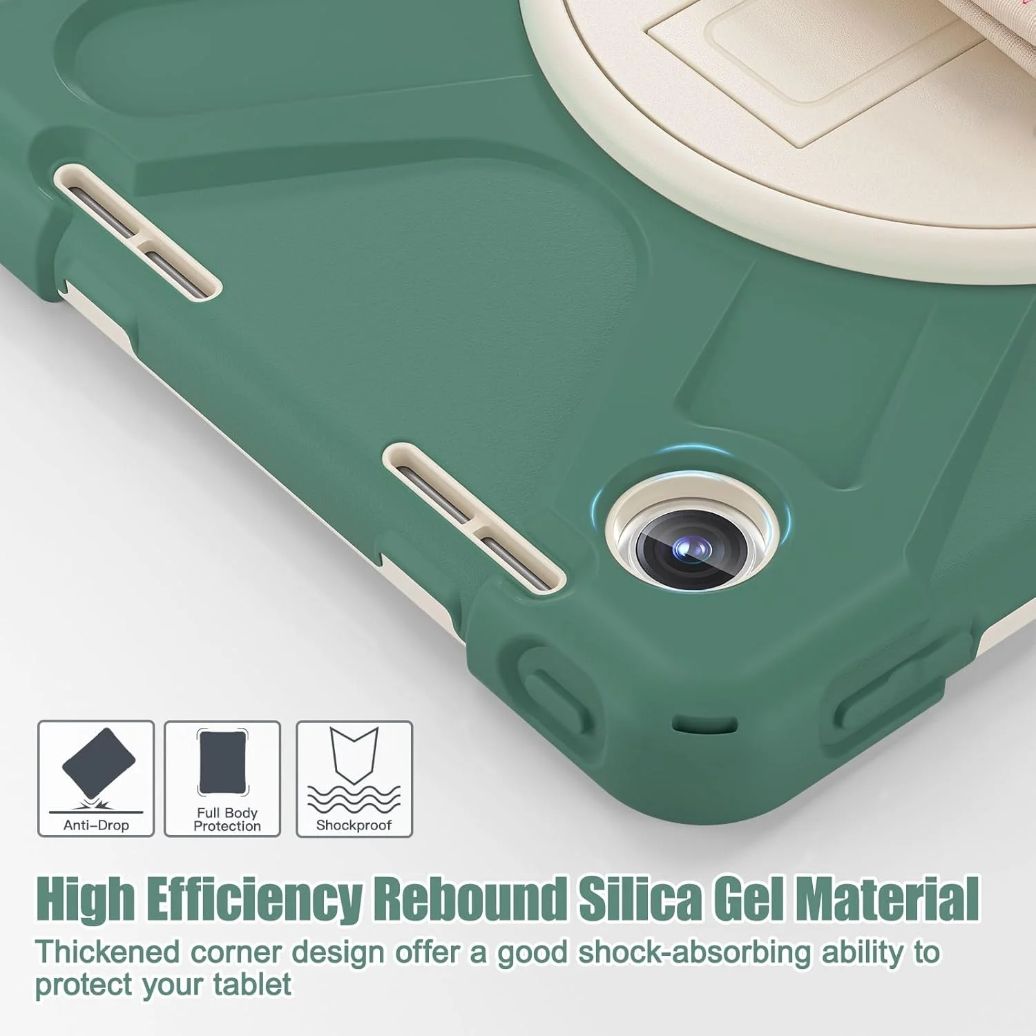 کیف تبلت سازگار با Lenovo Tab M11 TB-330FU / Lenovo Xiaoxin Pad 2024 TB-331FC 2024، قاب محافظ سنگین و مقاوم در برابر ضربه با جای قلم، کاور محافظ بند شانه دار کیف تبلت سازگار با Lenovo Tab M11 TB-330FU / Lenovo Xiaoxin Pad 2024 TB-331FC 2024، قاب محافظ سنگین و مقاوم در برابر ضربه با جای قلم، کاور محافظ بند شانه دار