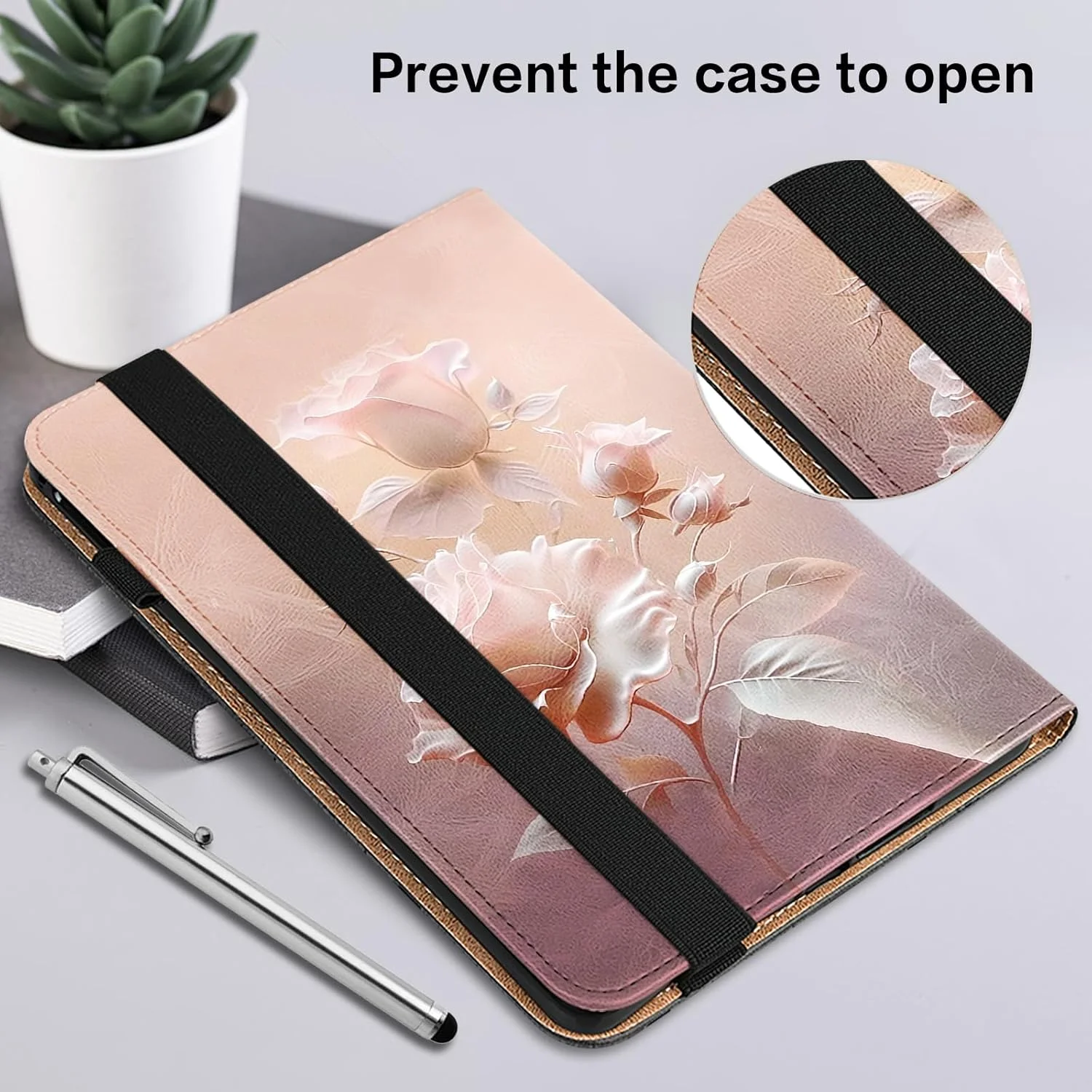 کیف VODEFOX برای تبلت Lenovo Yoga Tab Plus 12.7 اینچی 2025، جلد محافظ چرمی PU مقاوم در برابر ضربه برای Lenovo Yoga Tab Plus 12.7" - گل های سرامیکی کیف VODEFOX برای تبلت Lenovo Yoga Tab Plus 12.7 اینچی 2025، جلد محافظ چرمی PU مقاوم در برابر ضربه برای Lenovo Yoga Tab Plus 12.7" - گل های سرامیکی