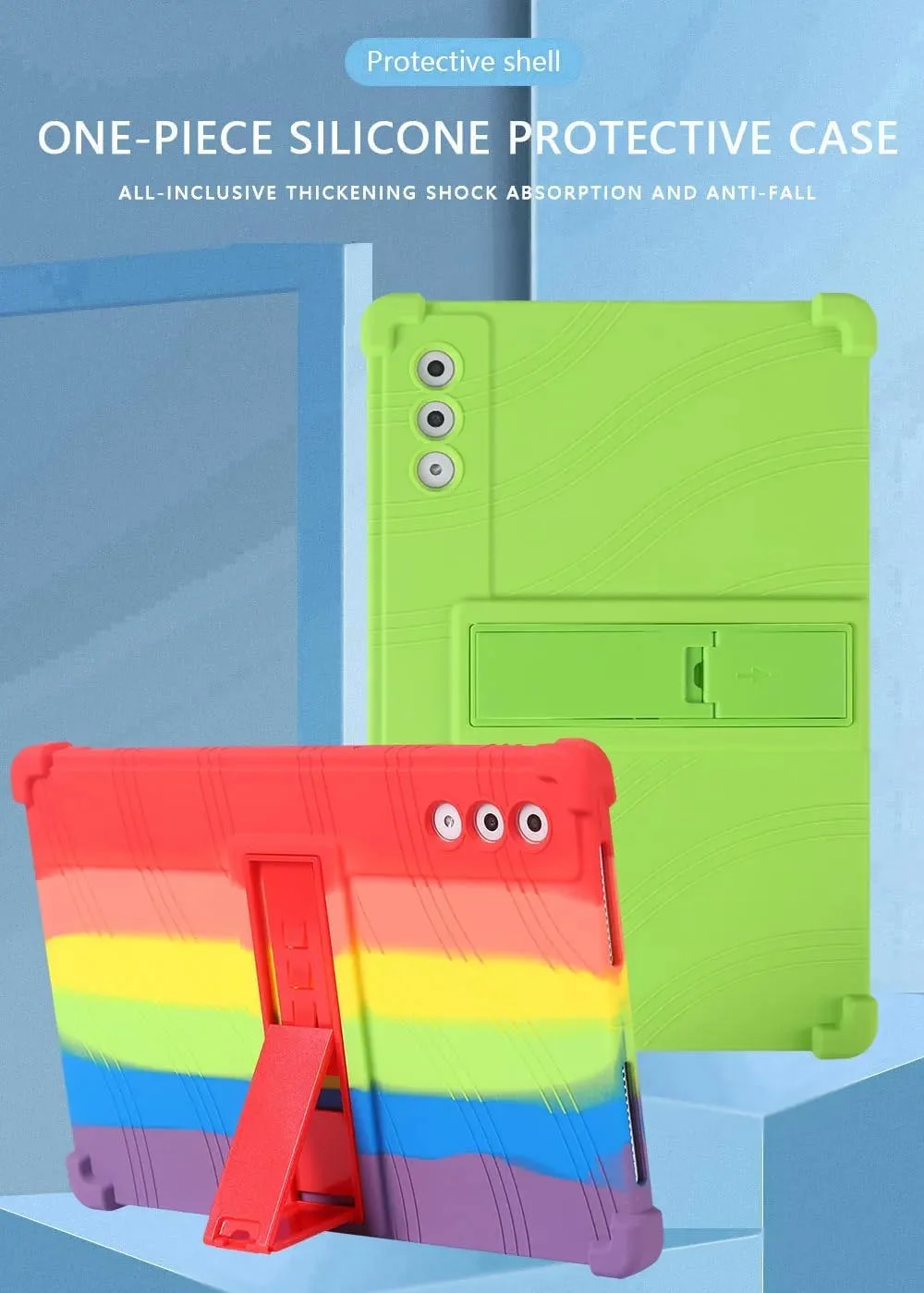 کاور سیلیکونی تبلت لنوو یوگا پد پرو AI (2024) سایز 12.7 اینچ، مناسب کودکان، با گوشههای ضخیم و مقاوم در برابر ضربه، دارای استند چند زاویهای (چند رنگ) کاور سیلیکونی تبلت لنوو یوگا پد پرو AI (2024) سایز 12.7 اینچ، مناسب کودکان، با گوشههای ضخیم و مقاوم در برابر ضربه، دارای استند چند زاویهای (چند رنگ)