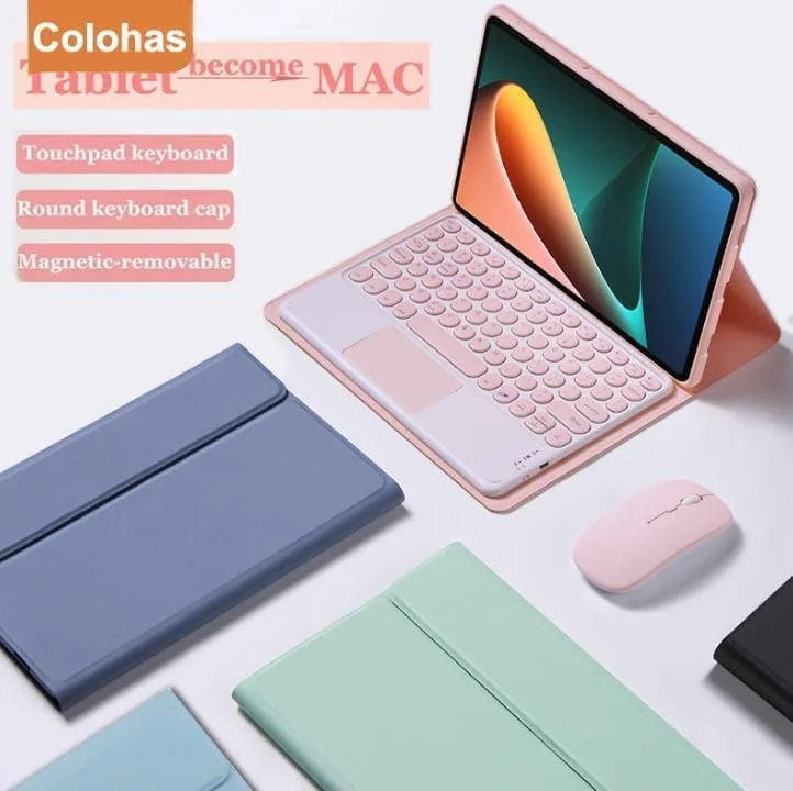 کیبورد Gruattreay سازگار با تبلت Lenovo Tab P12 12.7 اینچی 2023، کیبورد رنگی گرد و جذاب با کاور کیبورد لمسی جداشدنی برای تبلت Tab P12 12.7 اینچی (آبی) کیبورد Gruattreay سازگار با تبلت Lenovo Tab P12 12.7 اینچی 2023، کیبورد رنگی گرد و جذاب با کاور کیبورد لمسی جداشدنی برای تبلت Tab P12 12.7 اینچی (آبی)