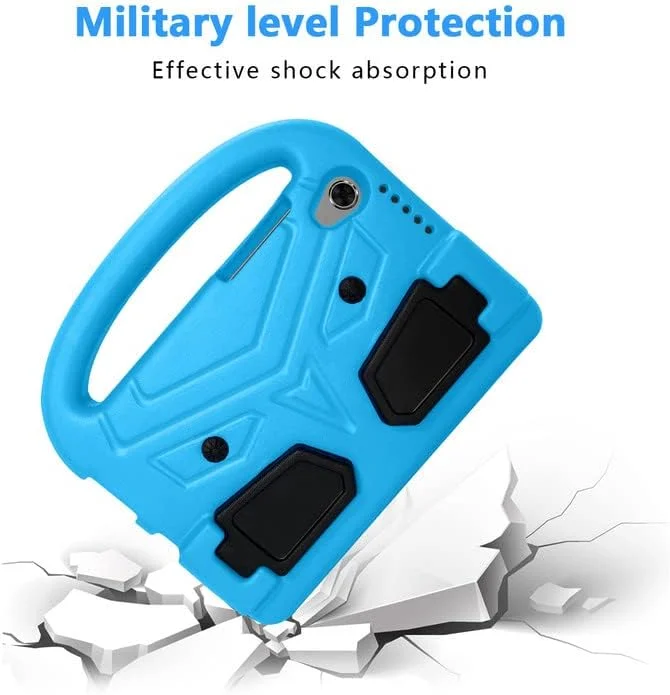 کاور تبلت Nikaque مناسب برای لنوو تب M8 FHD TB-8705F/N TB-8505F/X 8.0 اینچی، مناسب کودکان، دارای دسته با استند، فوم EVA ایمن، سبک وزن، کاور محافظ ضد ضربه، آبی