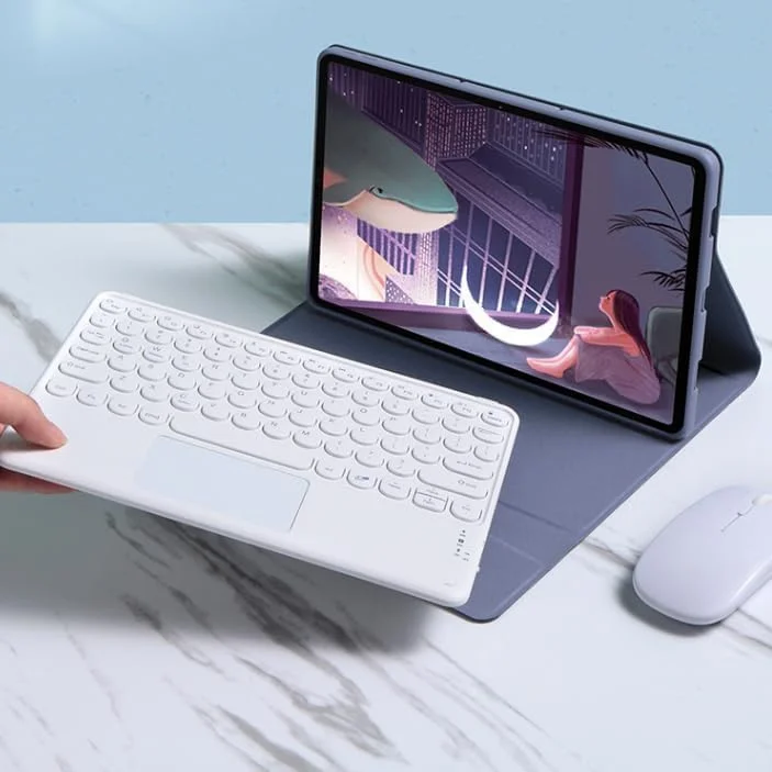 کیبورد Gruattreay سازگار با تبلت Lenovo Tab P12 12.7 اینچی 2023، کیبورد رنگی گرد و جذاب با کاور کیبورد لمسی جداشدنی برای تبلت Tab P12 12.7 اینچی (آبی) کیبورد Gruattreay سازگار با تبلت Lenovo Tab P12 12.7 اینچی 2023، کیبورد رنگی گرد و جذاب با کاور کیبورد لمسی جداشدنی برای تبلت Tab P12 12.7 اینچی (آبی)