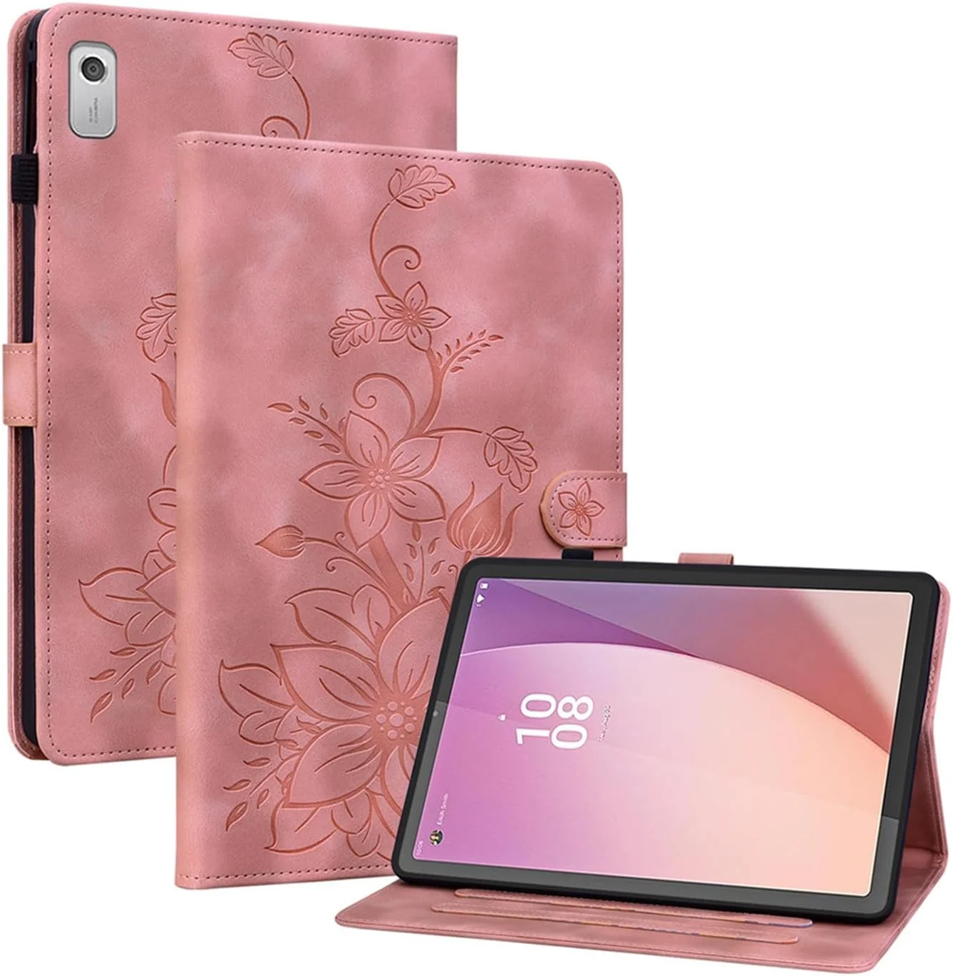 کیف محافظ تبلت لنوو تب M9 مدل TB-310FU سال 2024/2023، کیف چرمی PU ضد ضربه با قابلیت تنظیم چند زاویه، دارای پایه نگهدارنده، جای قلم و کارت/کیف پول برای تبلت 9 اینچی لنوو M9 (صورتی) کیف محافظ تبلت لنوو تب M9 مدل TB-310FU سال 2024/2023، کیف چرمی PU ضد ضربه با قابلیت تنظیم چند زاویه، دارای پایه نگهدارنده، جای قلم و کارت/کیف پول برای تبلت 9 اینچی لنوو M9 (صورتی)