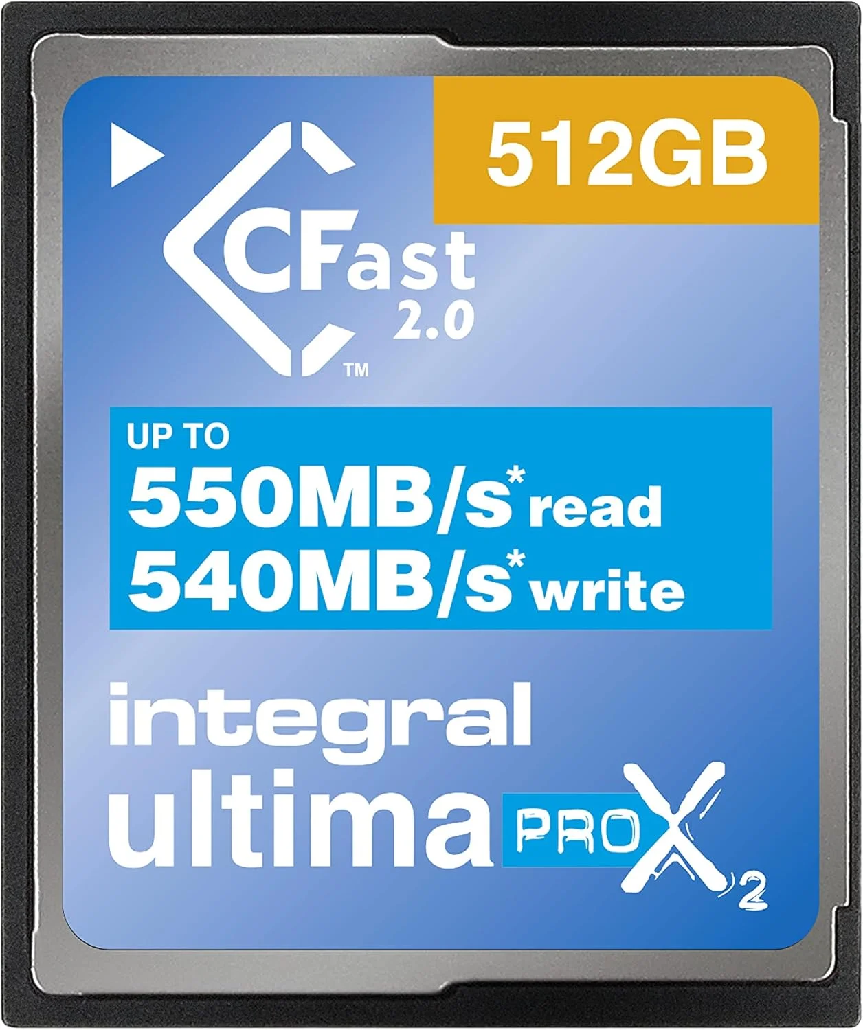 کارت حافظه 512 گیگابایتی Integral CFast 2.0 با عملکرد بالا، سرعت خواندن تا 550 مگابایت بر ثانیه و سرعت نوشتن تا 540 مگابایت بر ثانیه