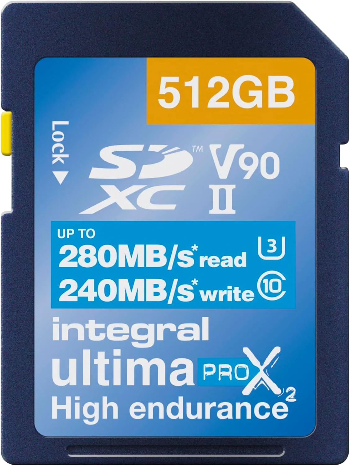 کارت حافظه 512 گیگابایتی Integral UHS-II SD V90 با سرعت خواندن تا 280 مگابایت بر ثانیه و سرعت نوشتن 240 مگابایت بر ثانیه 1866X SDHC 8K کارت حافظه UHS-2 حرفه ای با سرعت بالا کارت حافظه 512 گیگابایتی Integral UHS-II SD V90 با سرعت خواندن تا 280 مگابایت بر ثانیه و سرعت نوشتن 240 مگابایت بر ثانیه 1866X SDHC 8K کارت حافظه UHS-2 حرفه ای با سرعت بالا
