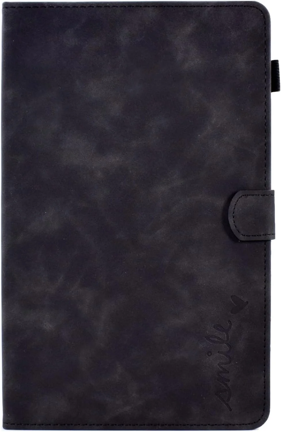 کیف چرمی تبلت ZZjingli با طرح لبخند برجسته و قابلیت تاشو مناسب برای لنوو تب M10 HD نسل 2 (خاکی)(قرمز)(سبز) و غیره (رنگ: مشکی)