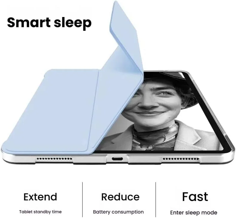 کاور گرواتری سازگار با تبلت لنوو لیجن Y700 (2025) (8.8 اینچ) (نسل سوم)، کاور سه تایی تبلت با عملکرد خواب/بیدار خودکار و عملکرد استند و جای قلم، روکش محافظ ضد اصطکاک (خاکستری)