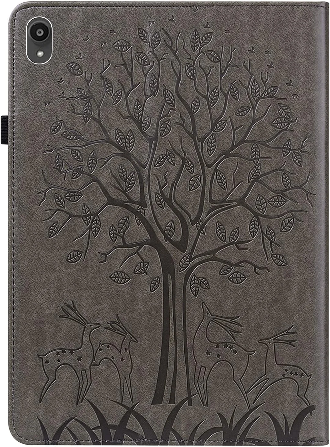 کیف تبلت لنوو تب P11 مدل YEALLY، کاور چرمی کیف پول دار، قاب محافظ کتابی تاشو با جای کارت و قلم، استند ویدیو، روکش سیلیکونی TPU، خاکستری