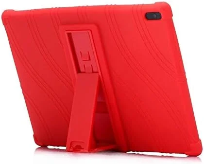 کیهانگ شیهویی قاب گوشی تبلت لنوو تب E10، قاب محافظ سیلیکونی با پایه نامرئی (رنگ: قرمز)