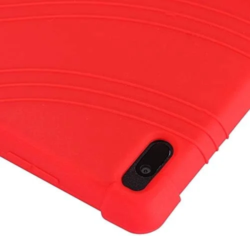 کیهانگ شیهویی قاب گوشی تبلت لنوو تب E10، قاب محافظ سیلیکونی با پایه نامرئی (رنگ: قرمز)