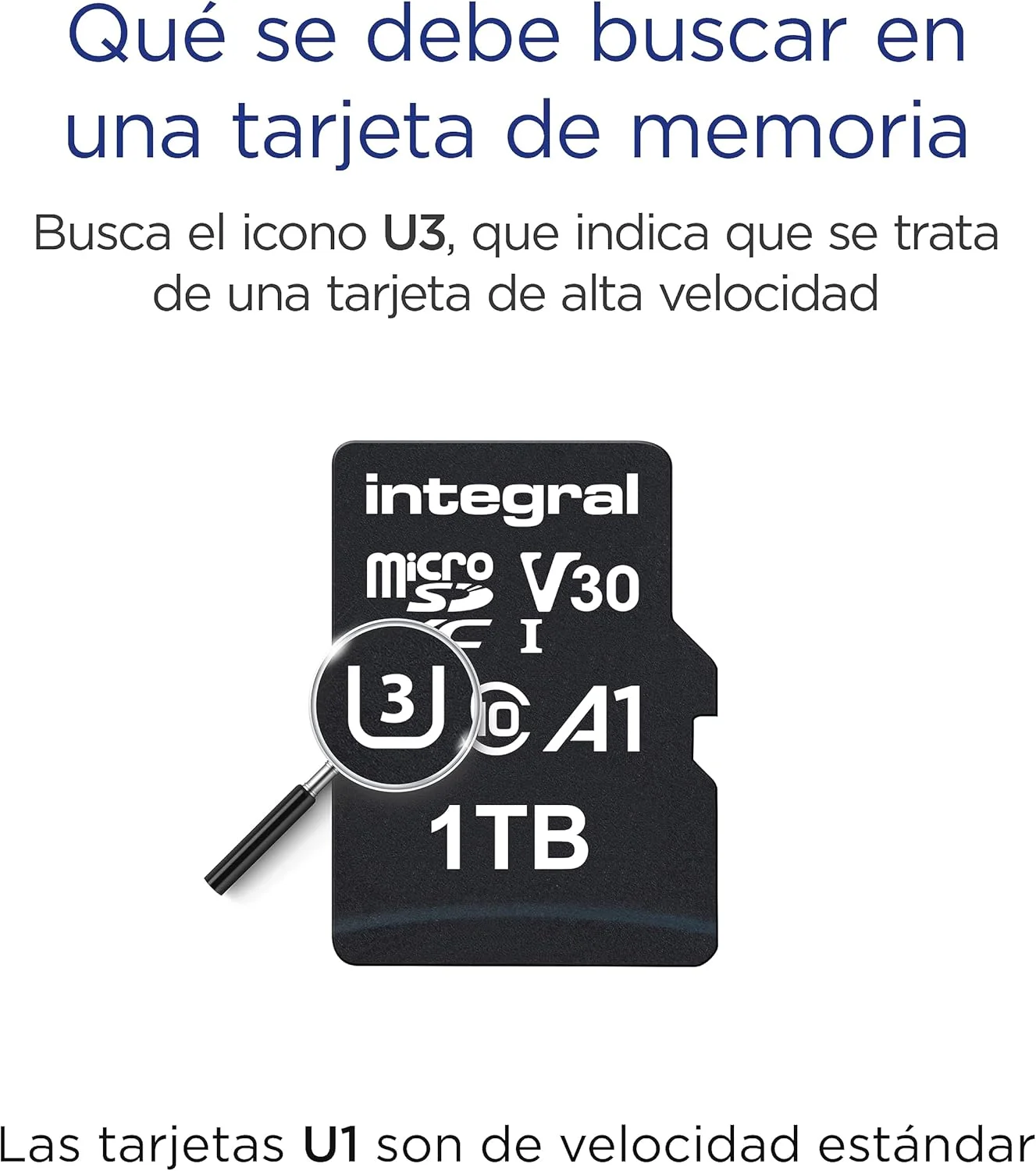 کارت حافظه میکرو اس دی 1 ترابایتی اینتگرال 4K Video Premium High Speed، کارت حافظه SDXC با سرعت خواندن تا 100 مگابایت بر ثانیه و سرعت نوشتن 50 مگابایت بر ثانیه V30 C10 U3 UHS-I A1