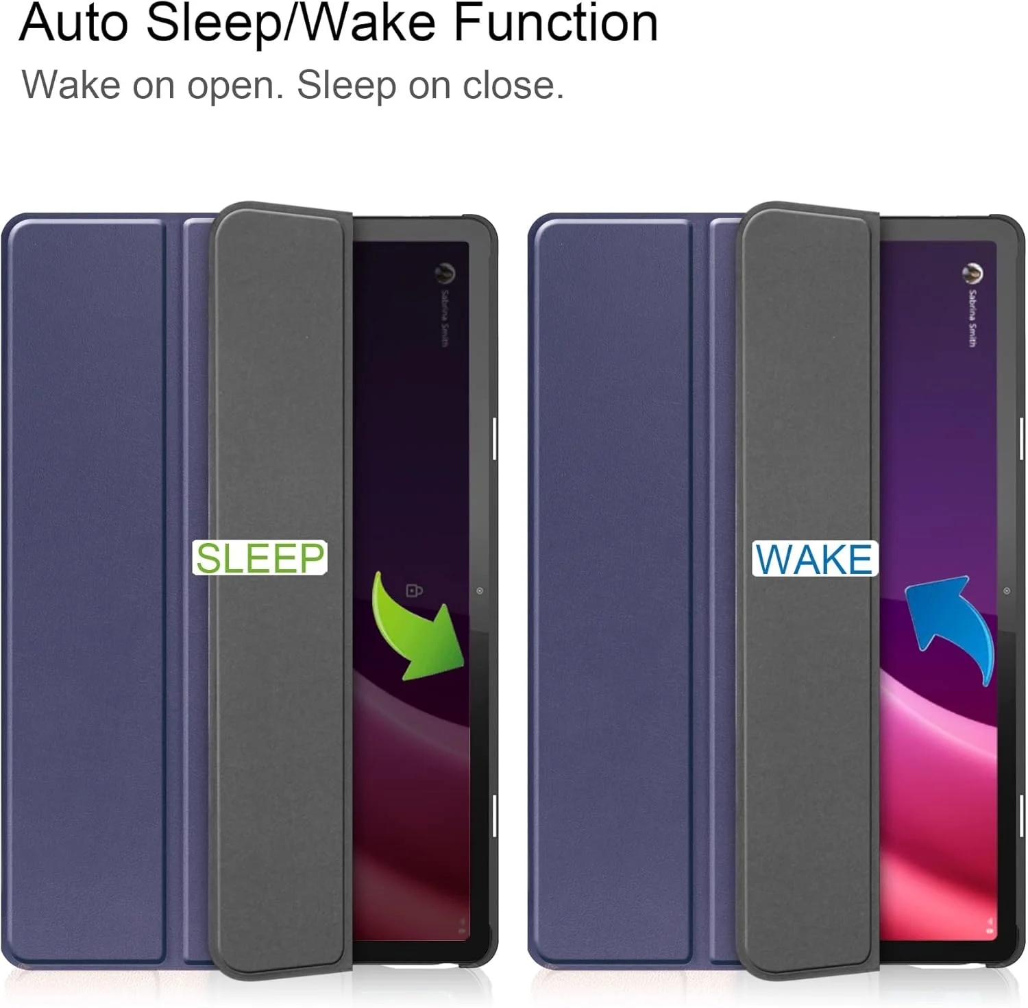 کیف محافظ تبلت سازگار با لنوو تب P11 نسل 2 و سازگار با لنوو Xiaoxin Pad Plus 2023 11.5 اینچ، کیف تبلت هوشمند سه تایی، کیف باریک با زوایای دید چندگانه و بدنه سخت