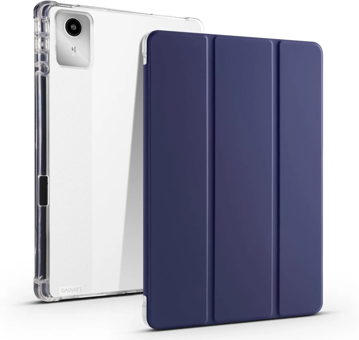 کیف تبلت سازگار با لنوو Xiaoxin Pad 2024 Case 11 اینچی، کیف محافظ باریک و سبک وزن، کاور هوشمند ضد ضربه با قاب پشتی شفاف و جای مداد، قابلیت بیدار شدن/به خواب رفتن خودکار