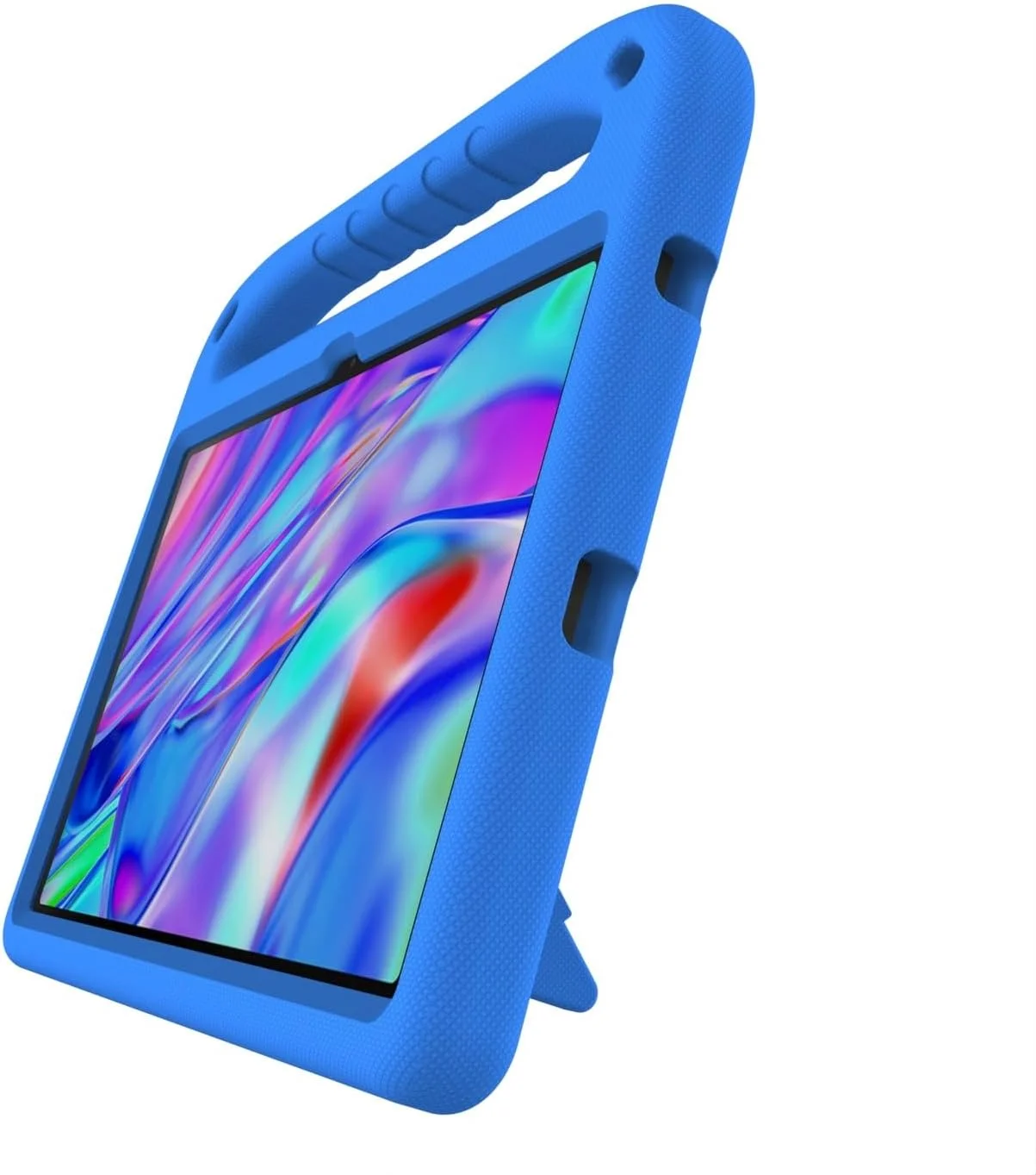 کیف تبلت سازگار با تبلت Lenovo Tab M10 Plus نسل 3، 10.6 اینچ 2022، ضد ضربه، دارای دسته، EVA، نگهدارنده، کیف تبلت مقاوم برای کودکان، محافظ سبک وزن (آبی)