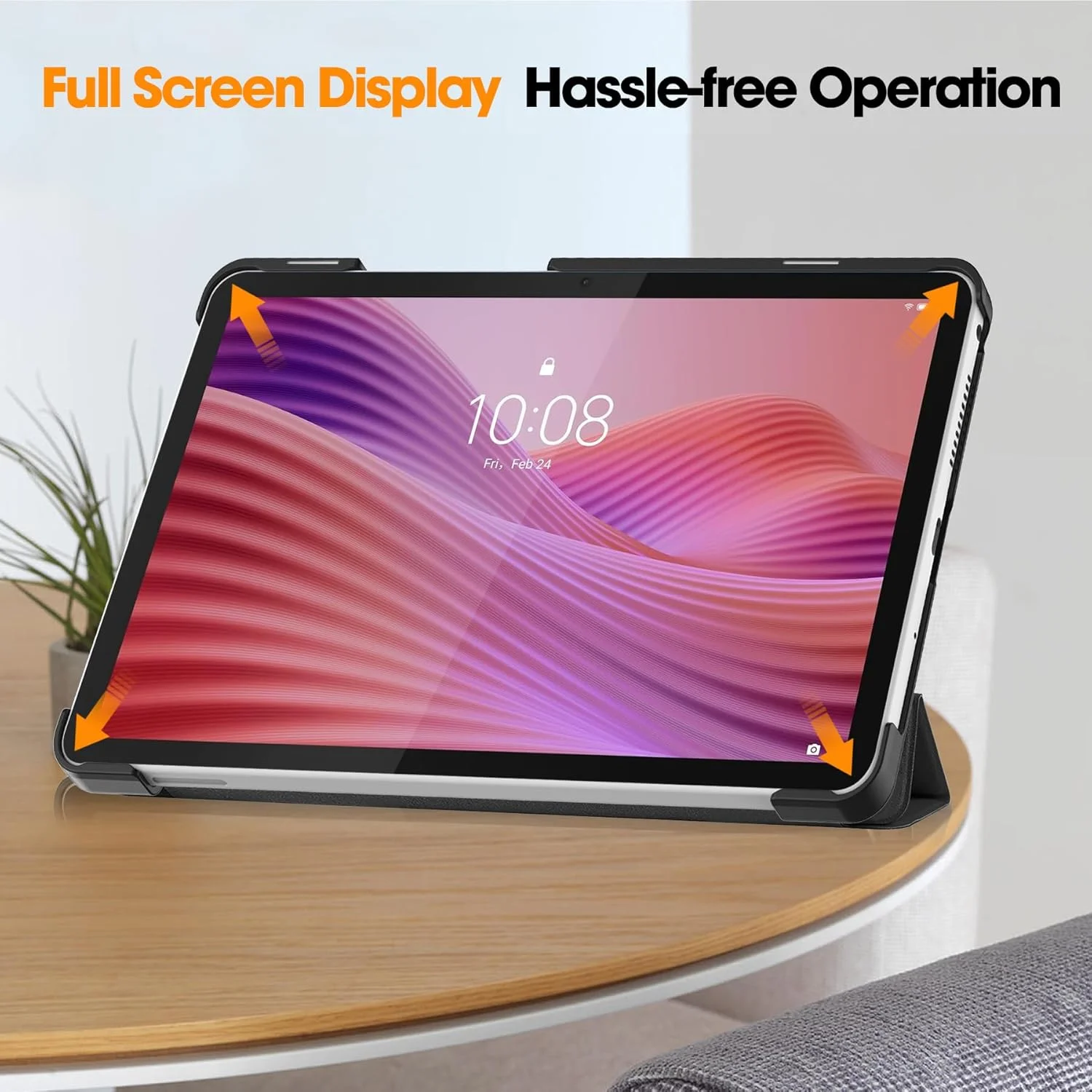 کاور CAUHENYEE برای تبلت لنوو تب وان 8.7 اینچ (2025)، بسته محافظ تبلت به همراه 1 محافظ صفحه نمایش، عملکرد استند عمودی، کاور محافظ برای لنوو تب وان 8.7 اینچ، طرح گرافیتی