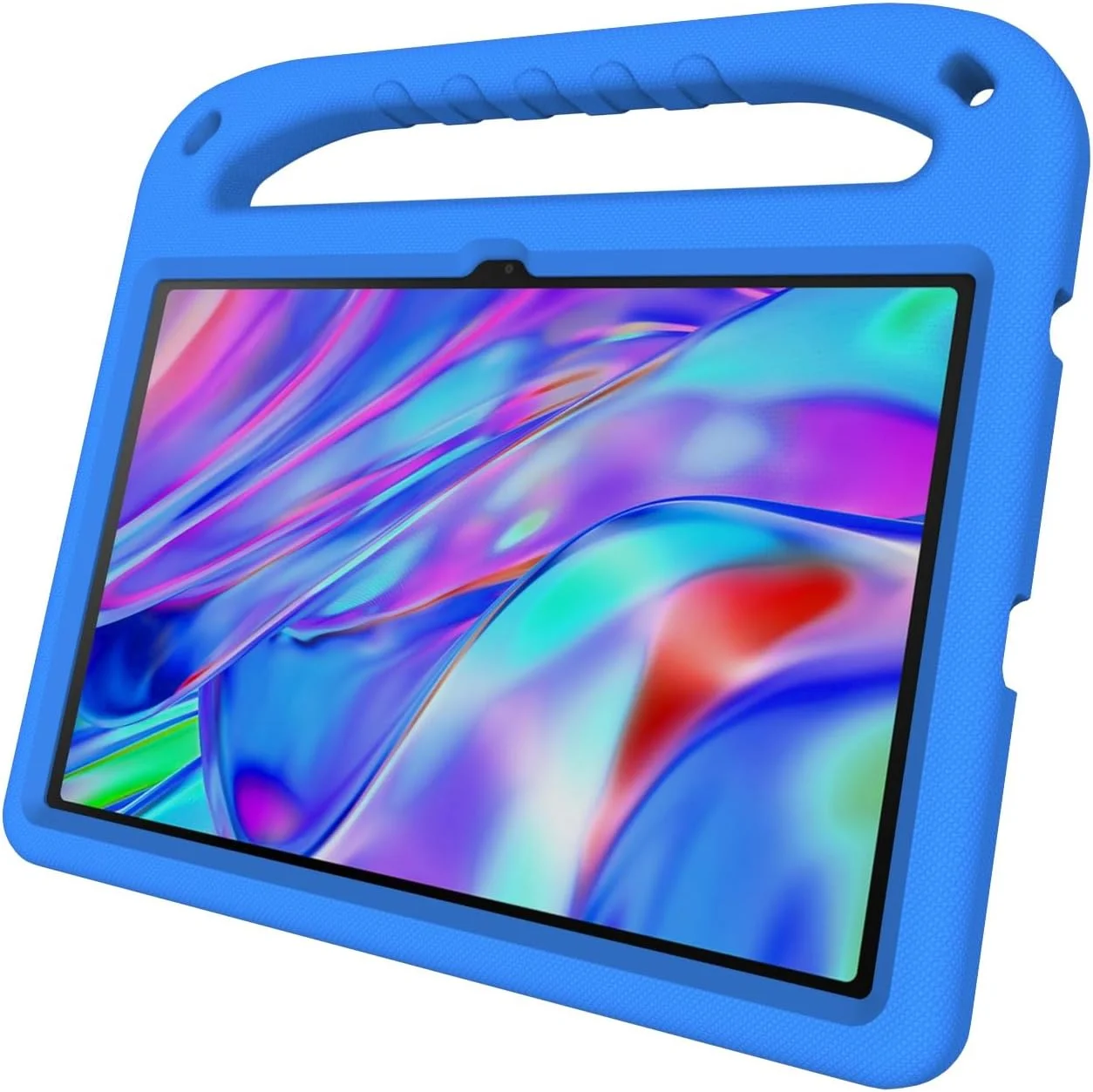 کیف تبلت سازگار با Lenovo Tab M10 Plus نسل 3، 10.6 اینچ 2022، ضد ضربه، با دسته، EVA، نگهدارنده، کیف تبلت مقاوم برای کودکان، محافظ سبک وزن (آبی)