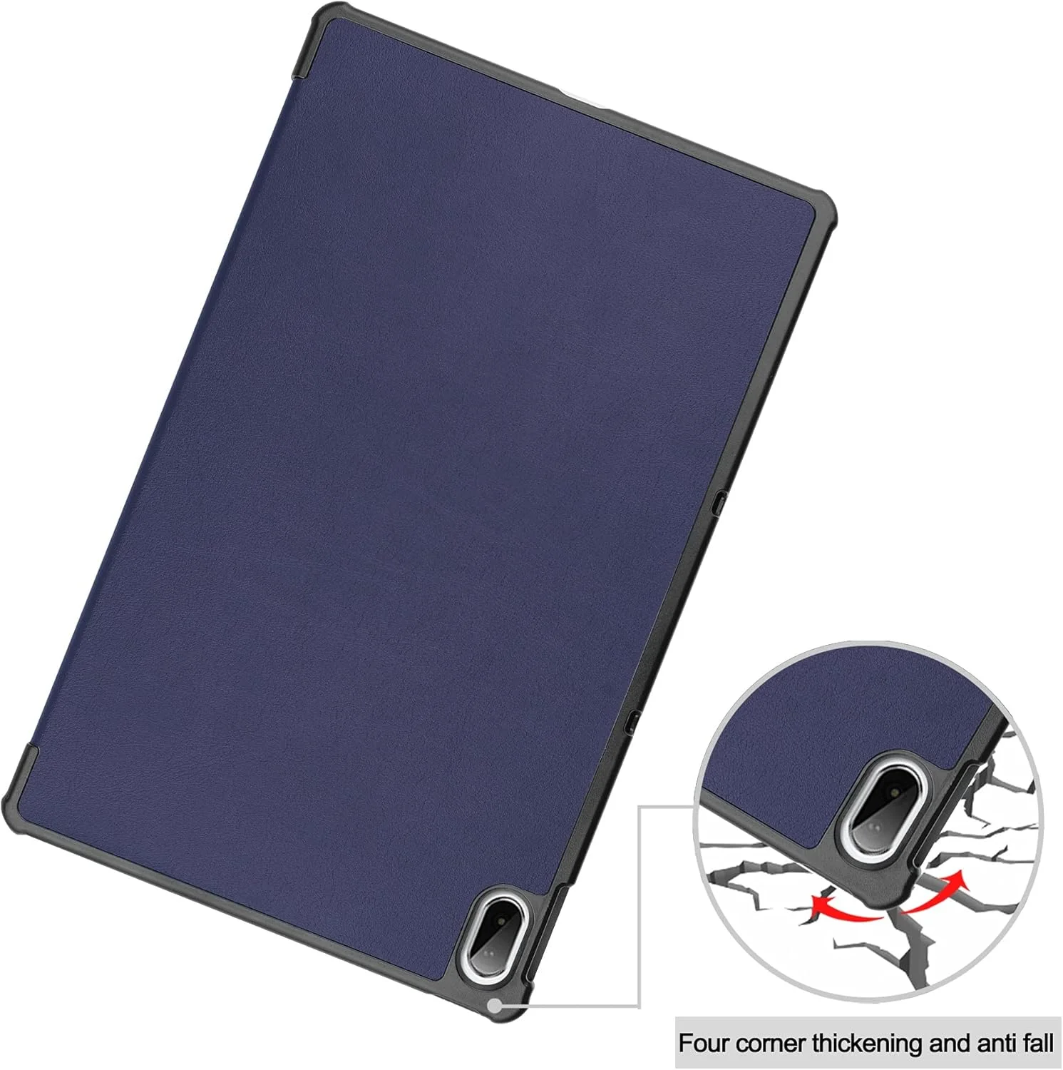 کیف تبلت مسافرتی سازگار با تبلت لنوو تب پلاس 11 اینچ 2021 (J607/606)، کاور هوشمند سه تایی باریک با قابلیت استند، زوایای دید چندگانه، کاور سخت